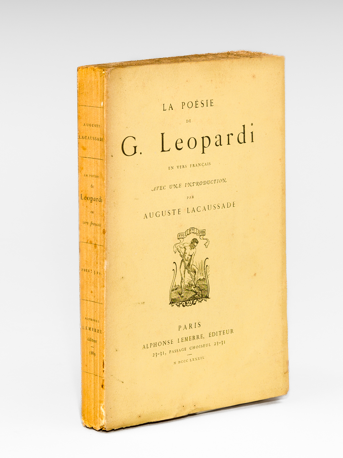 La Poésie de G. Leopardi en vers français, avec une …