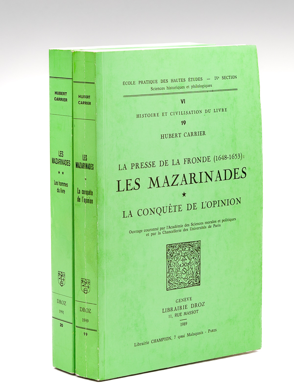 La Presse de la Fronde (1648-1653) : Les Mazarinades (2 …