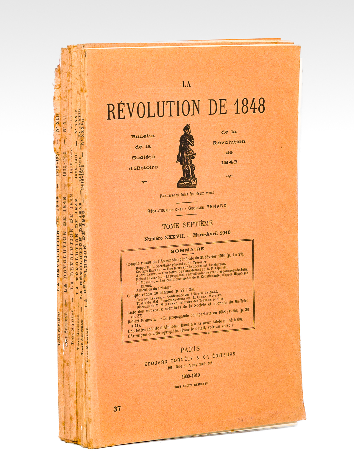 La Révolution de 1848 , Bulletin de la Société d'Histoire …