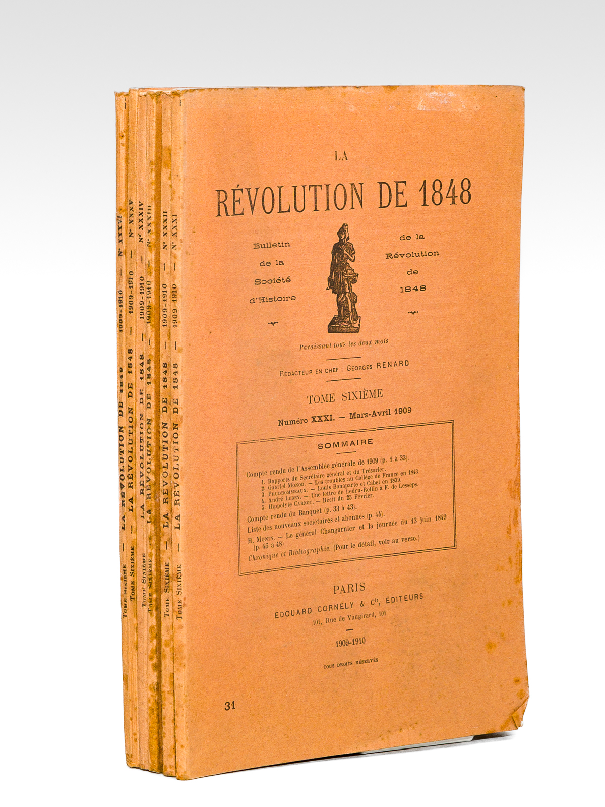 La Révolution de 1848 , Bulletin de la Société d'Histoire …