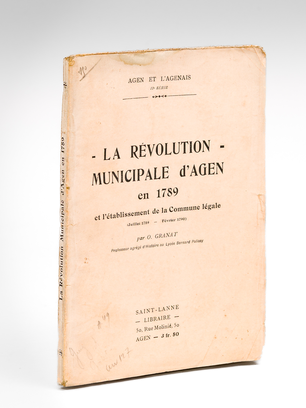 La Révolution municipale d'Agen en 1789 et l'établissement de la …