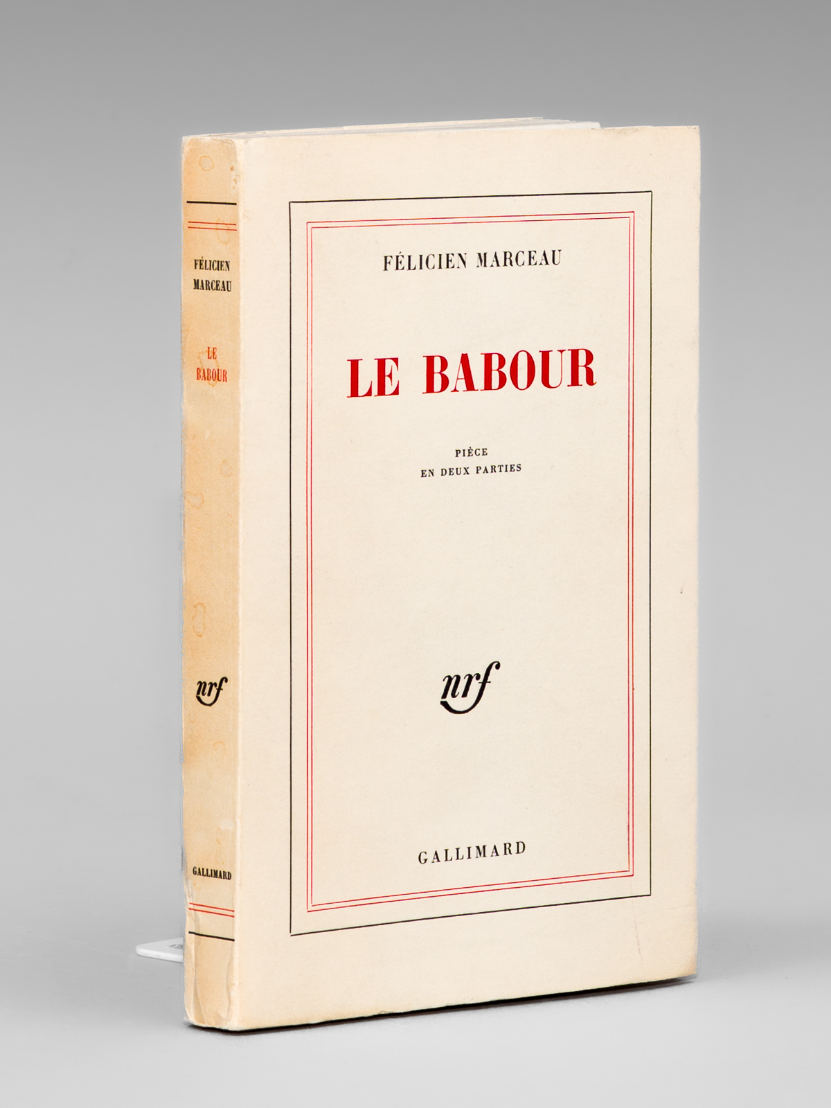 Le Babour. Pièce en deux parties [ Edition originale - …