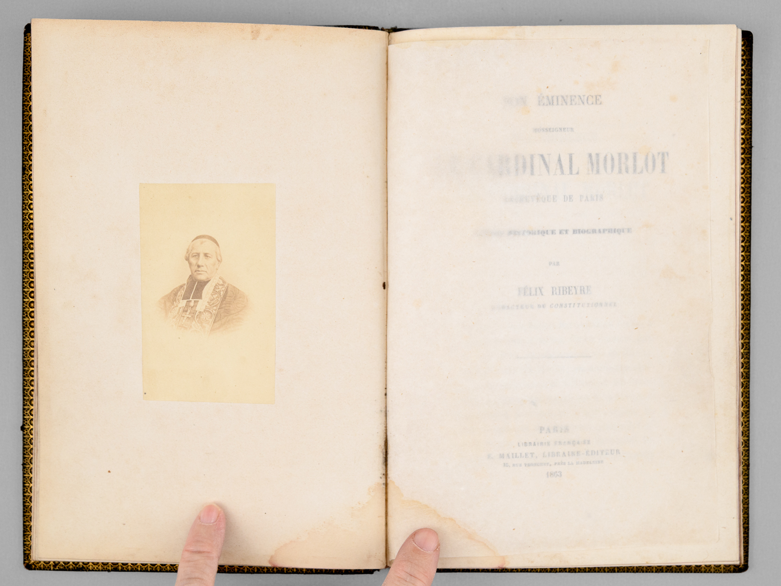 Le Cardinal Morlot, Archevêque de Paris. Notice historique et biographique. …