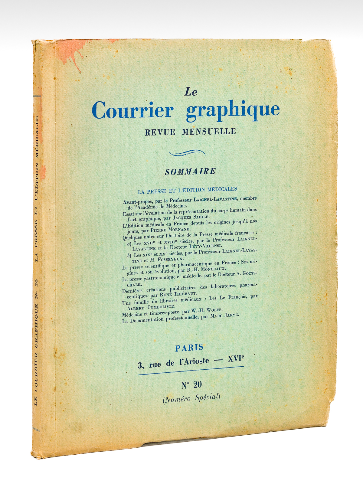 Le Courrier Graphique. Revue Mensuelle. N° 20 (3e année - …