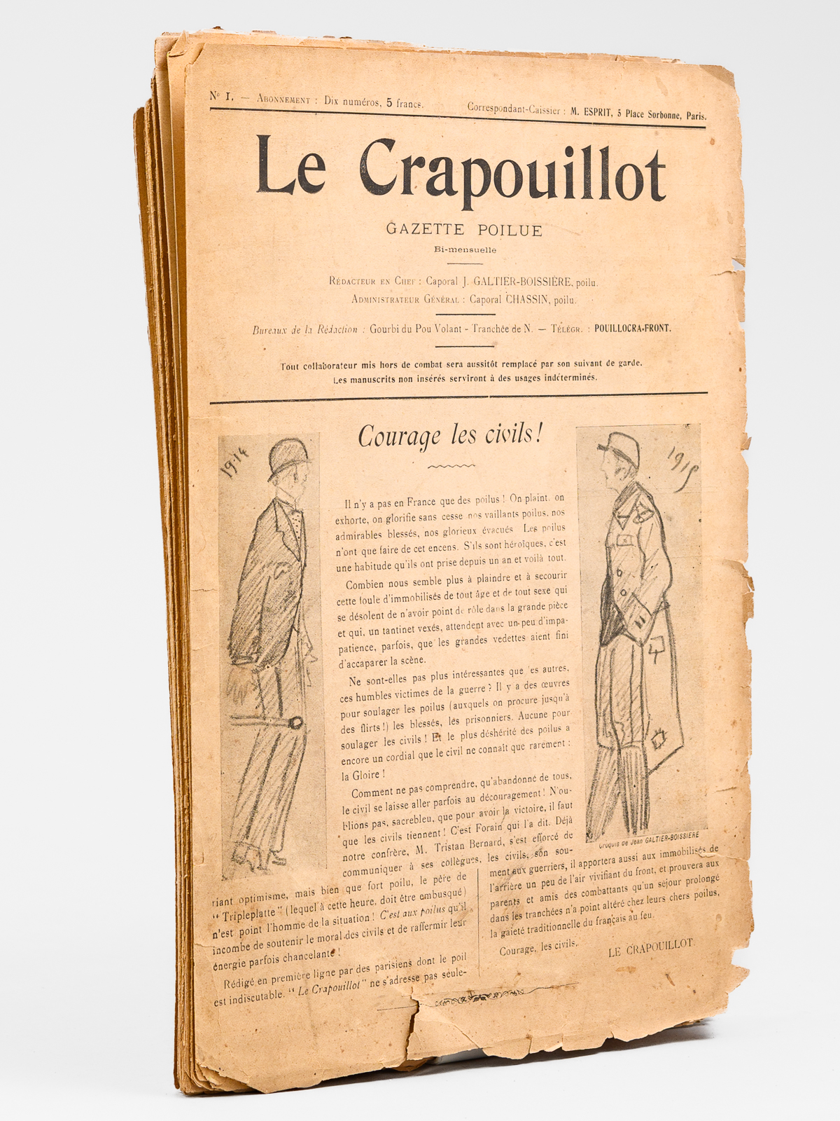 Le Crapouillot. Gazette poilue [ Puis Le Crapouillot Feuille de …