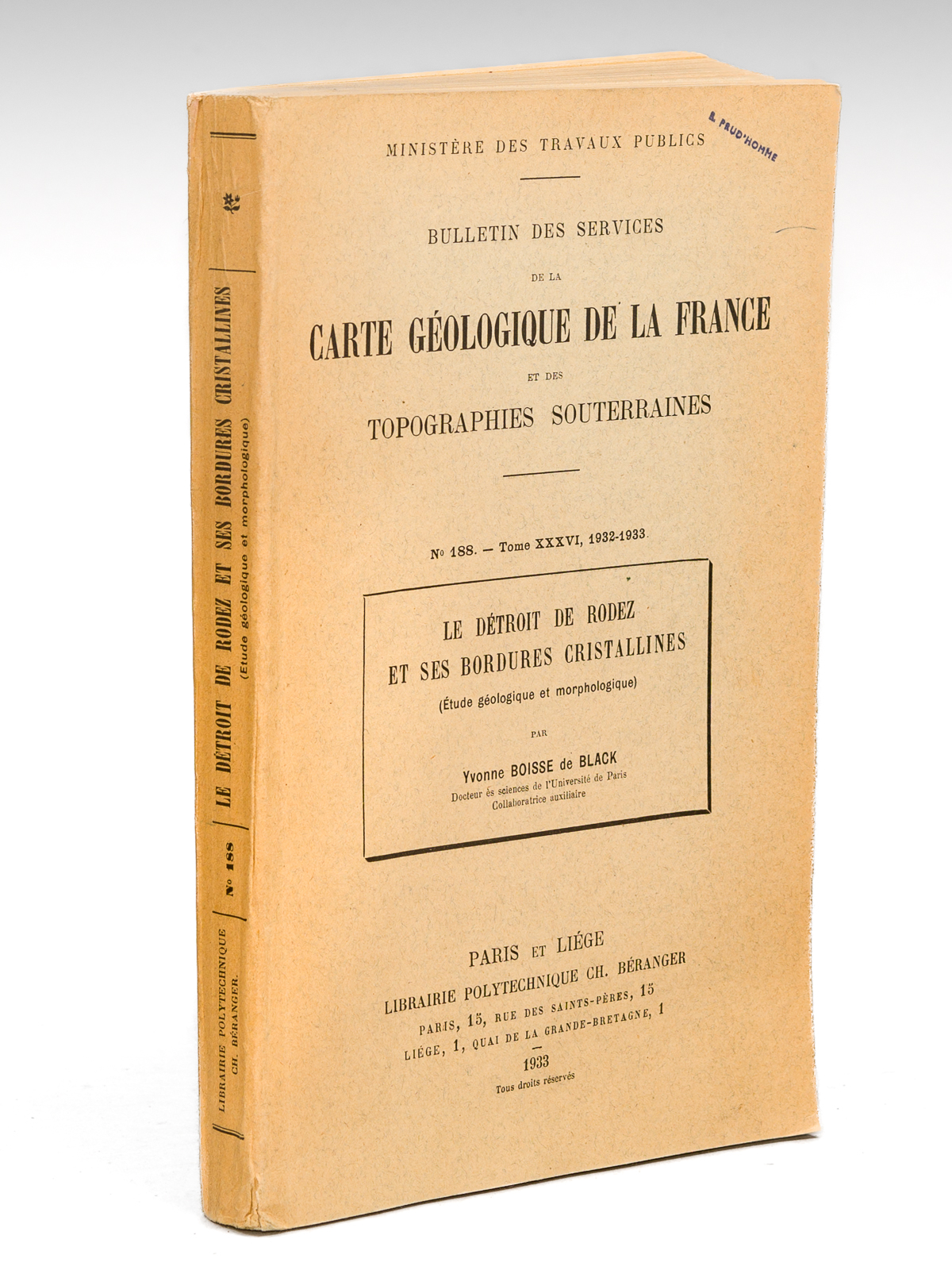 Le Détroit de Rodez et ses Bordures Cristallines (Etude géologique …