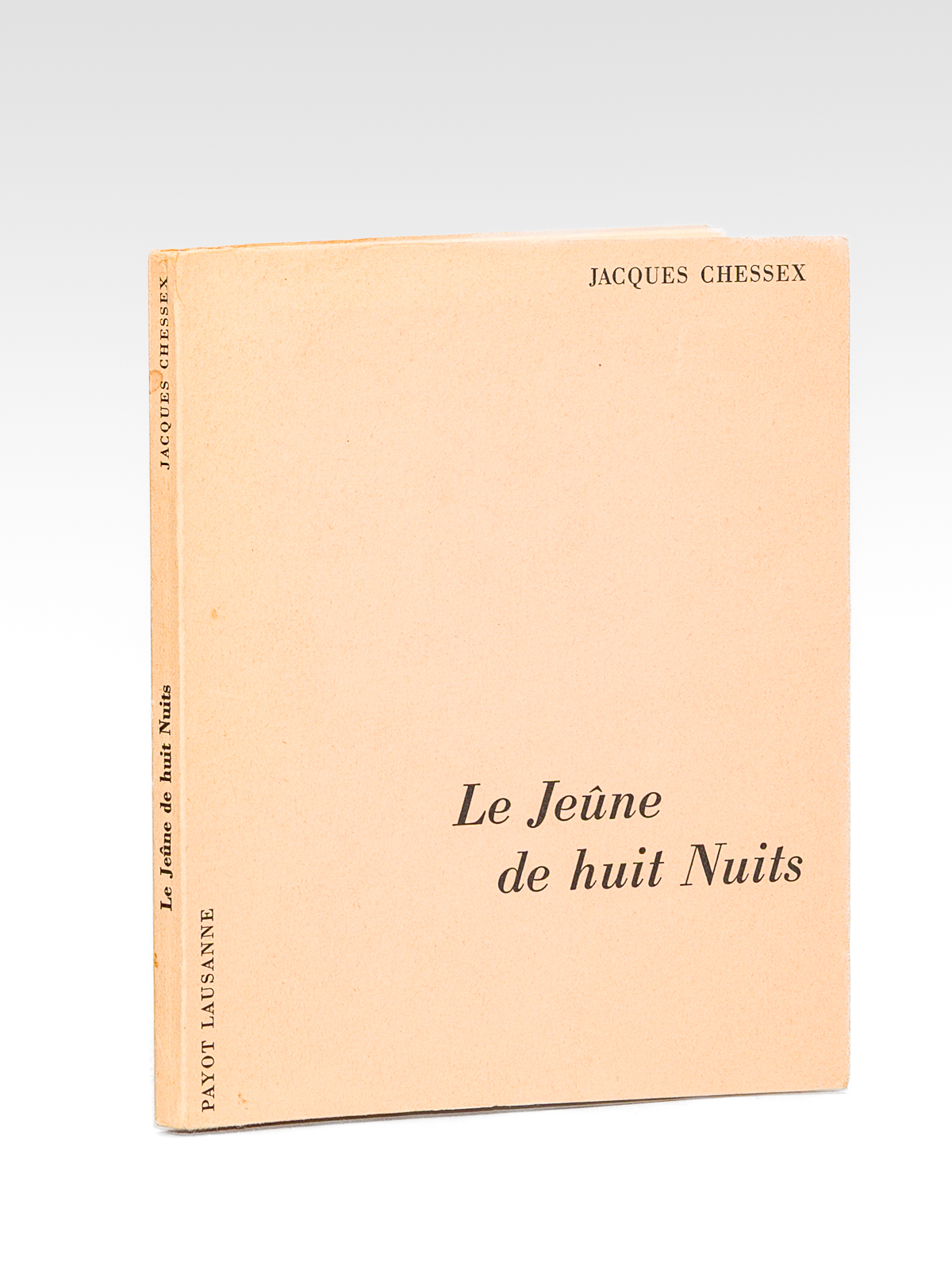 Le jeûne de huit Nuits [ exemplaire signé par l'auteur …