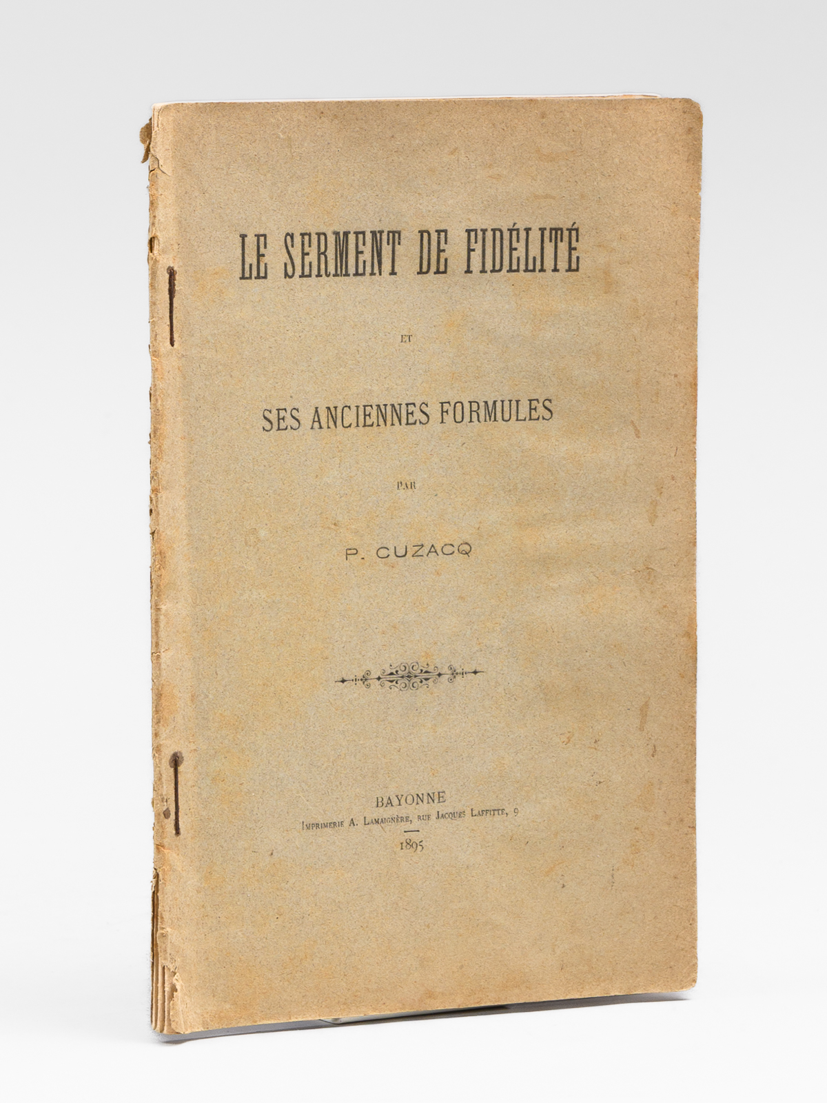 Le Serment de Fidélité et ses anciennes formules.