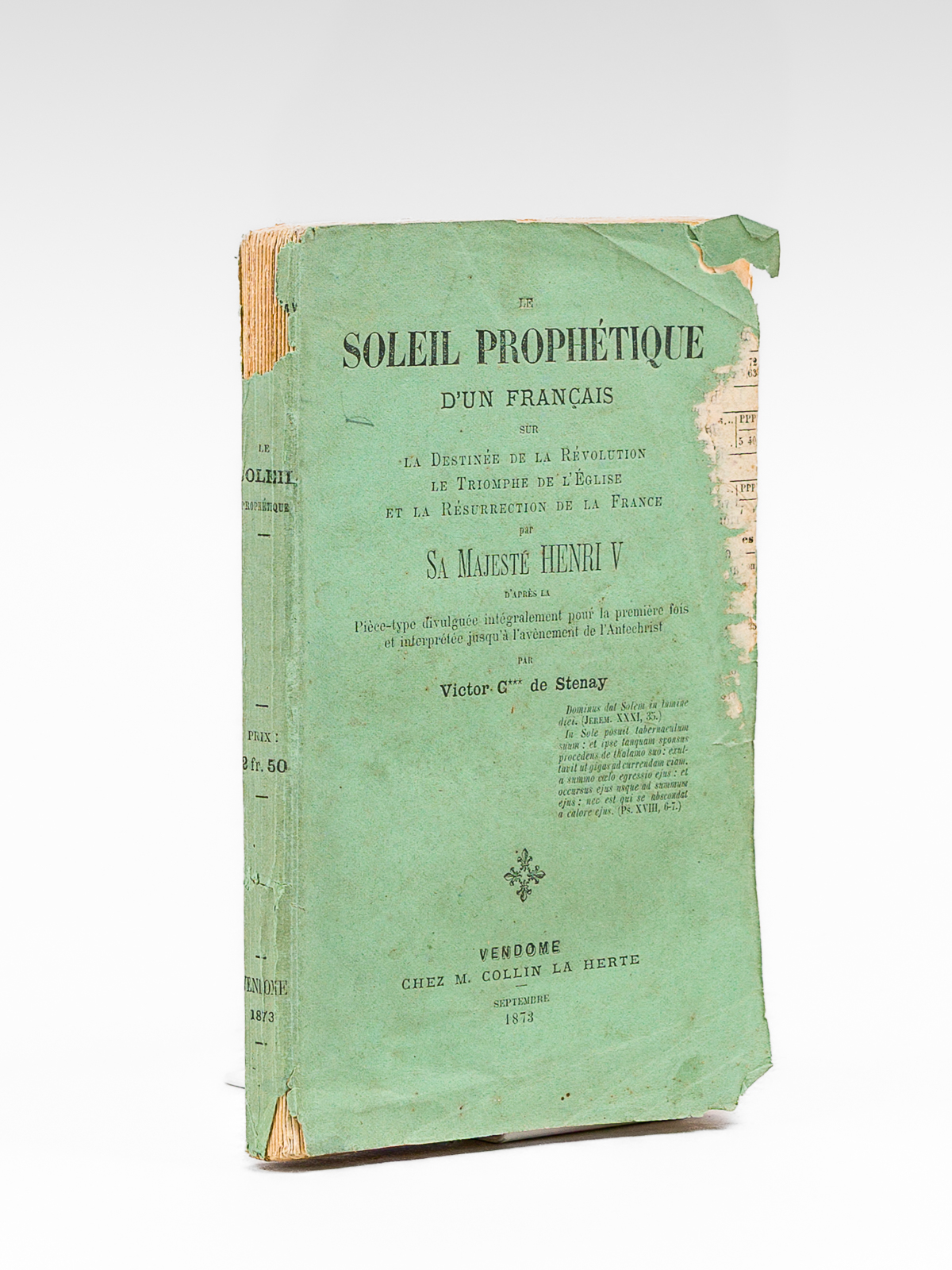 Le Soleil Prophétique d'un Français sur la Destinée de la …