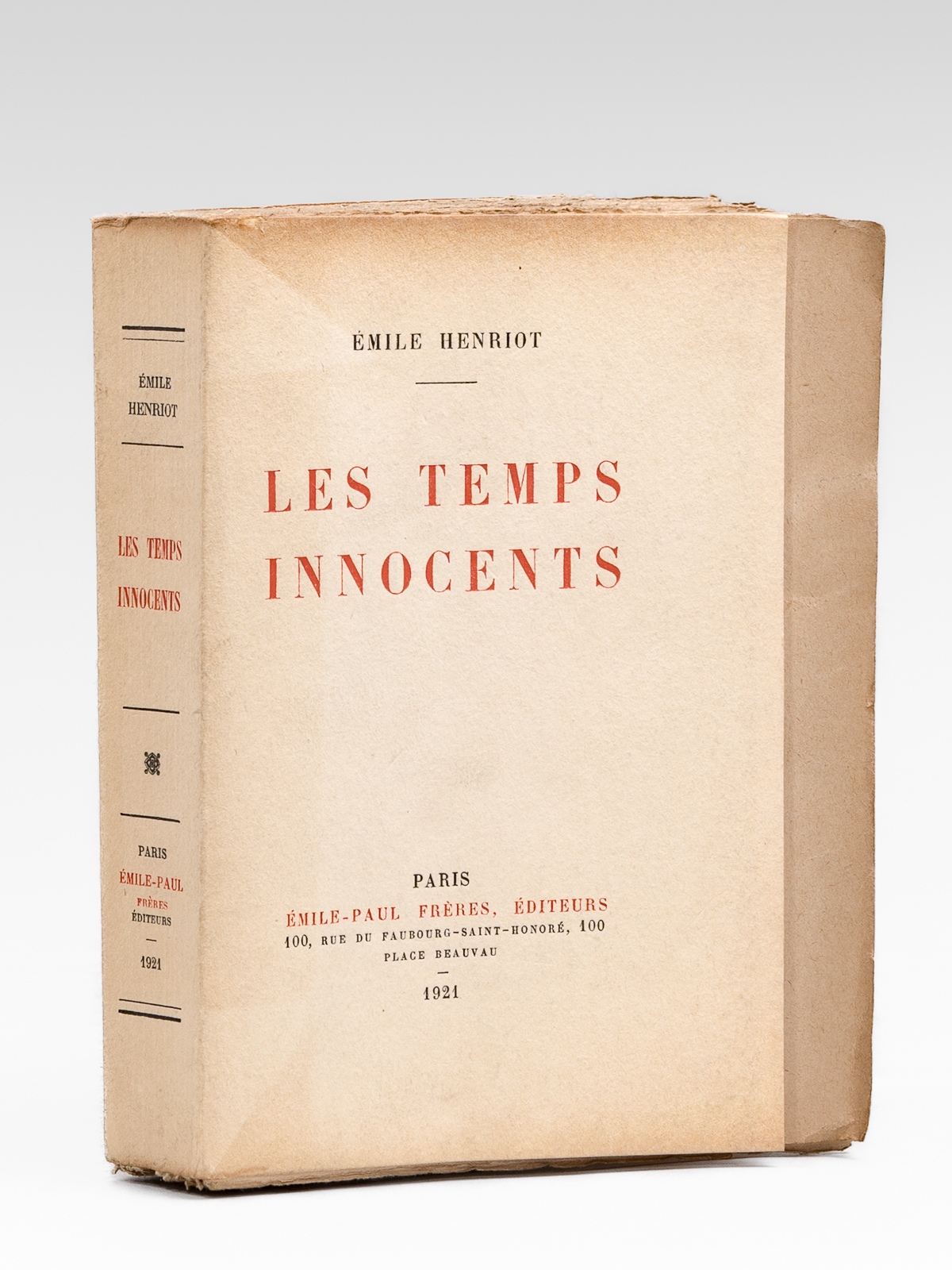 Les Temps Innocents [ Edition originale - Livre dédicacé par …