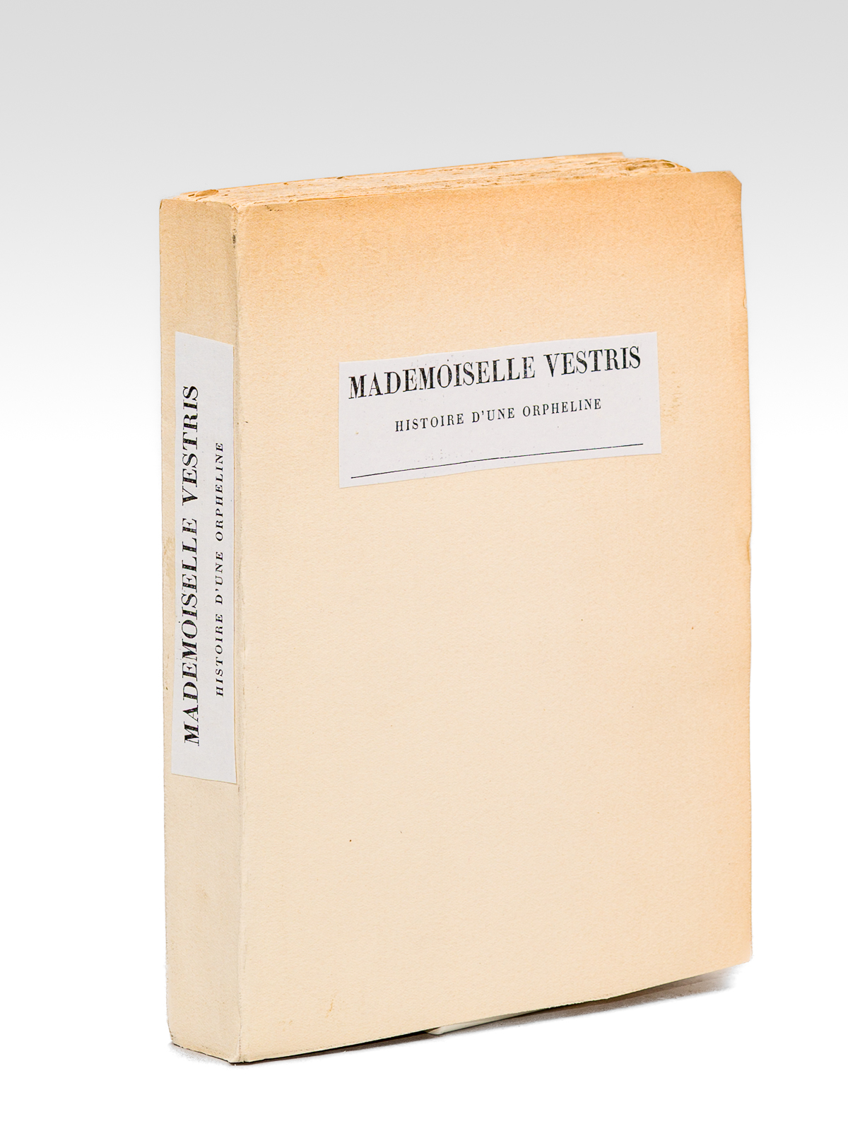 Mademoiselle Vestris. Histoire d'une orpheline [ Edition originale - Livre …
