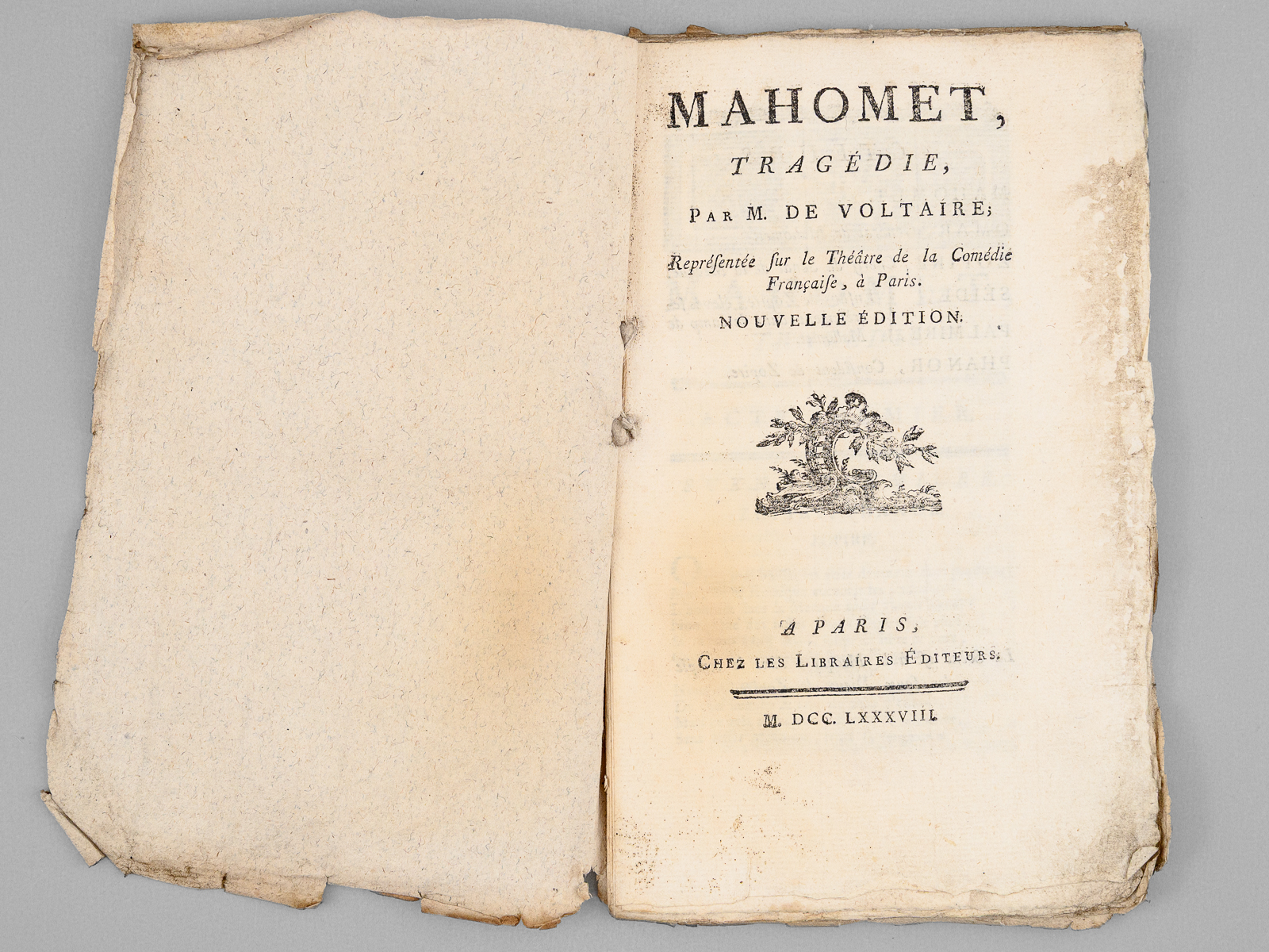 Mahomet, Tragédie. Représentée sur le Théâtre de la Comédie Française, …