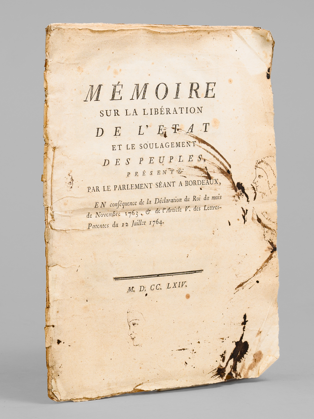 Mémoire sur la Libération de l'État et le soulagement des …