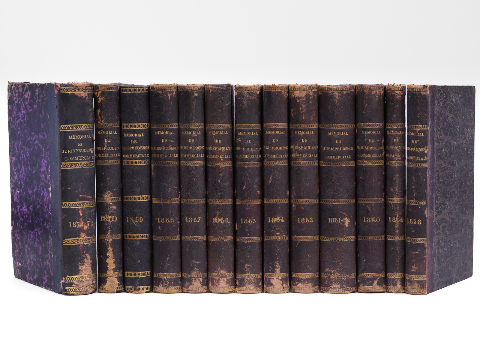 Mémorial de jurisprudence commerciale et maritime [ lot de 15 …