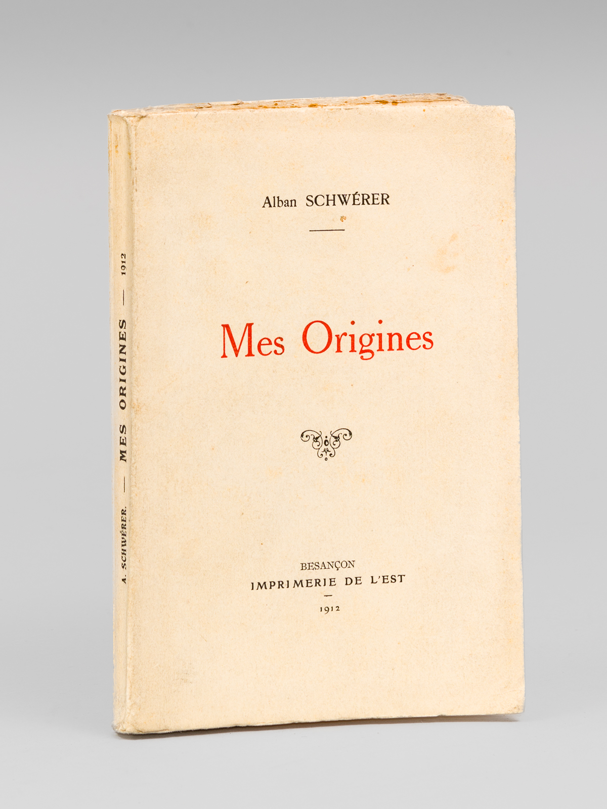 Mes Origines [ Edition originale - Avec un billet autographe …