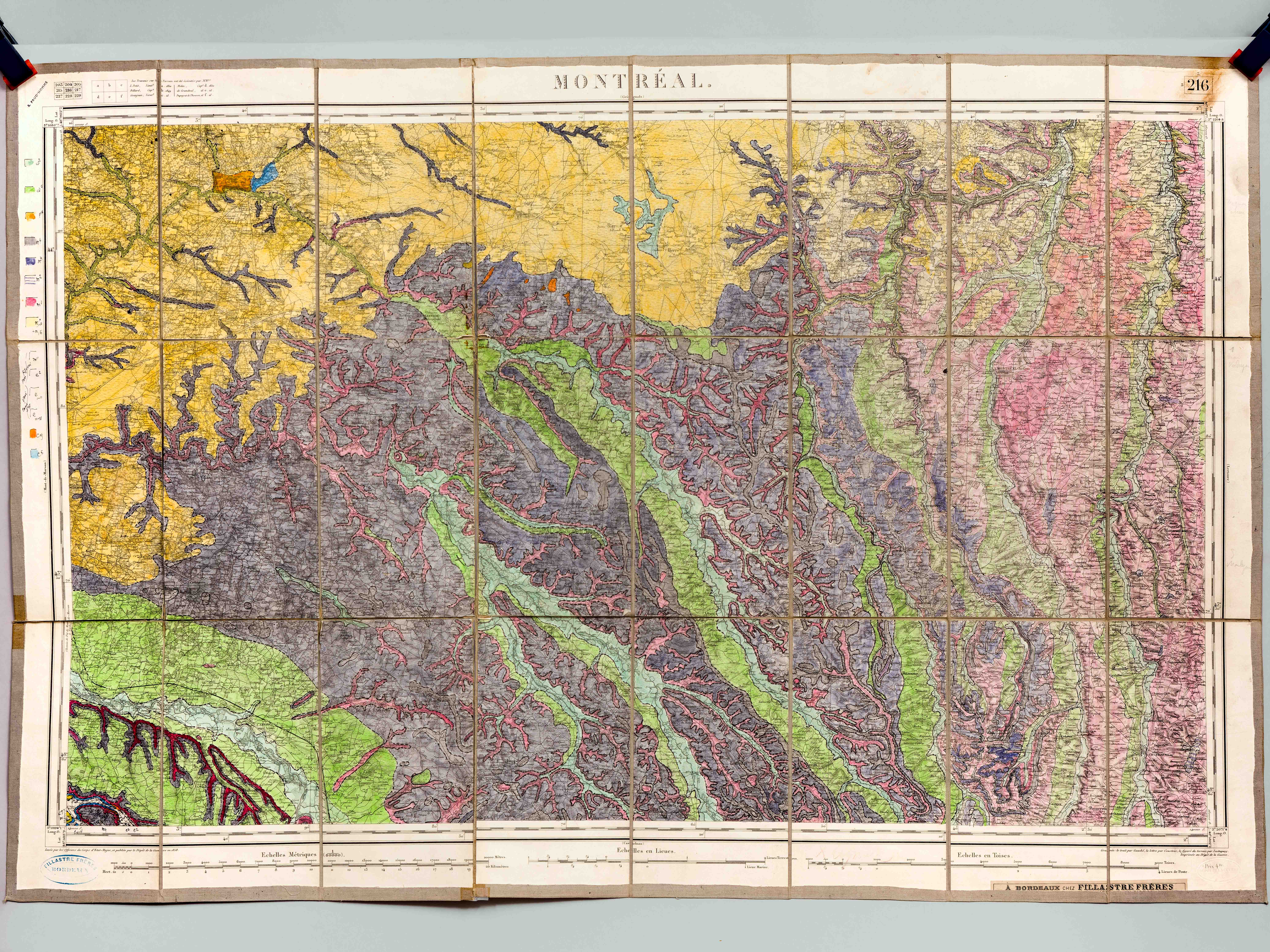 Montréal. Carte topographique de l'Etat Major [ Carte géologique de …