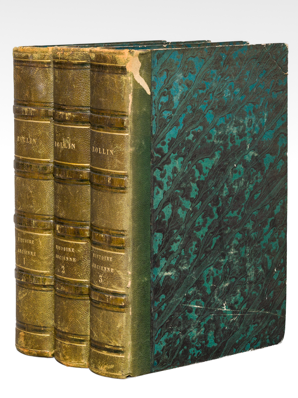 Oeuvres complètes de Rollin. Histoire Ancienne (3 Tomes avec Atlas …