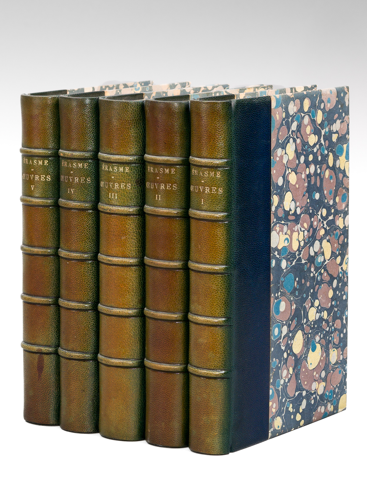 Oeuvres d'Erasme (5 Tomes - Complet) Tome I : L'Eloge …