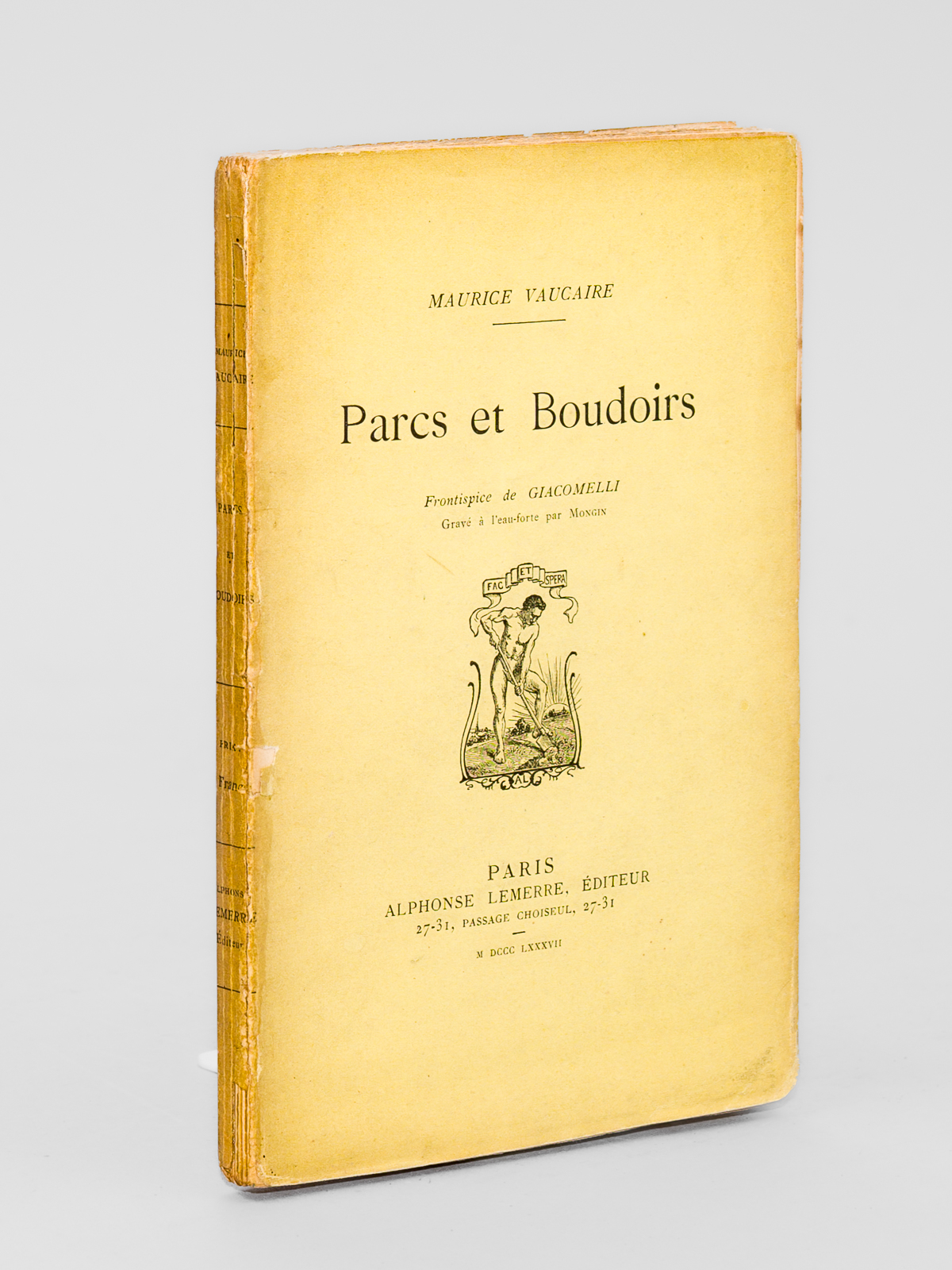 Parcs et Boudoirs [ Edition originale - Livre dédicacé par …