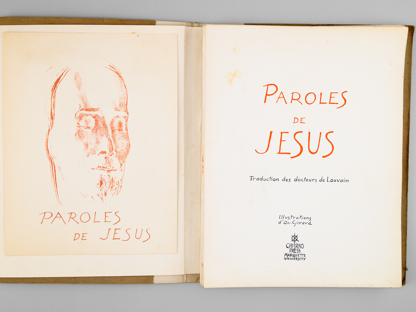 Paroles de Jésus [ "Exemplaire constitué et retouché spécialement pour …