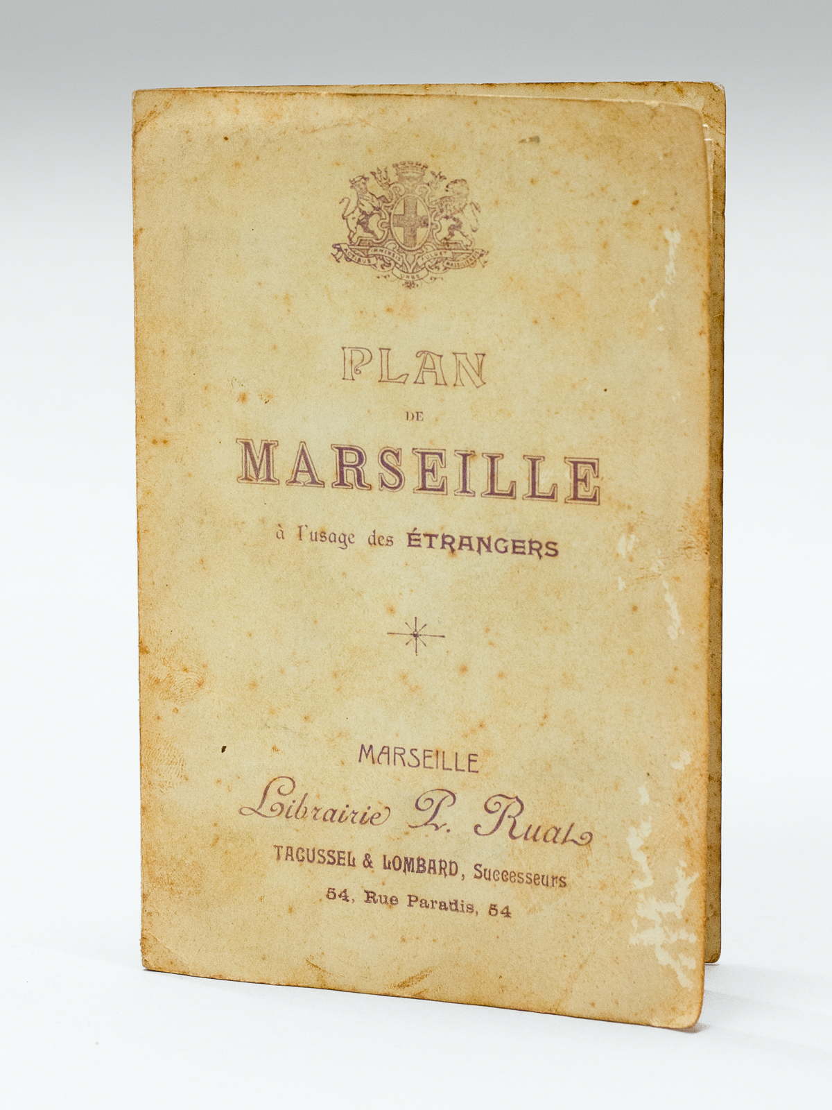 Plan de Marseille à l'usage des étrangers. Plan Général de …