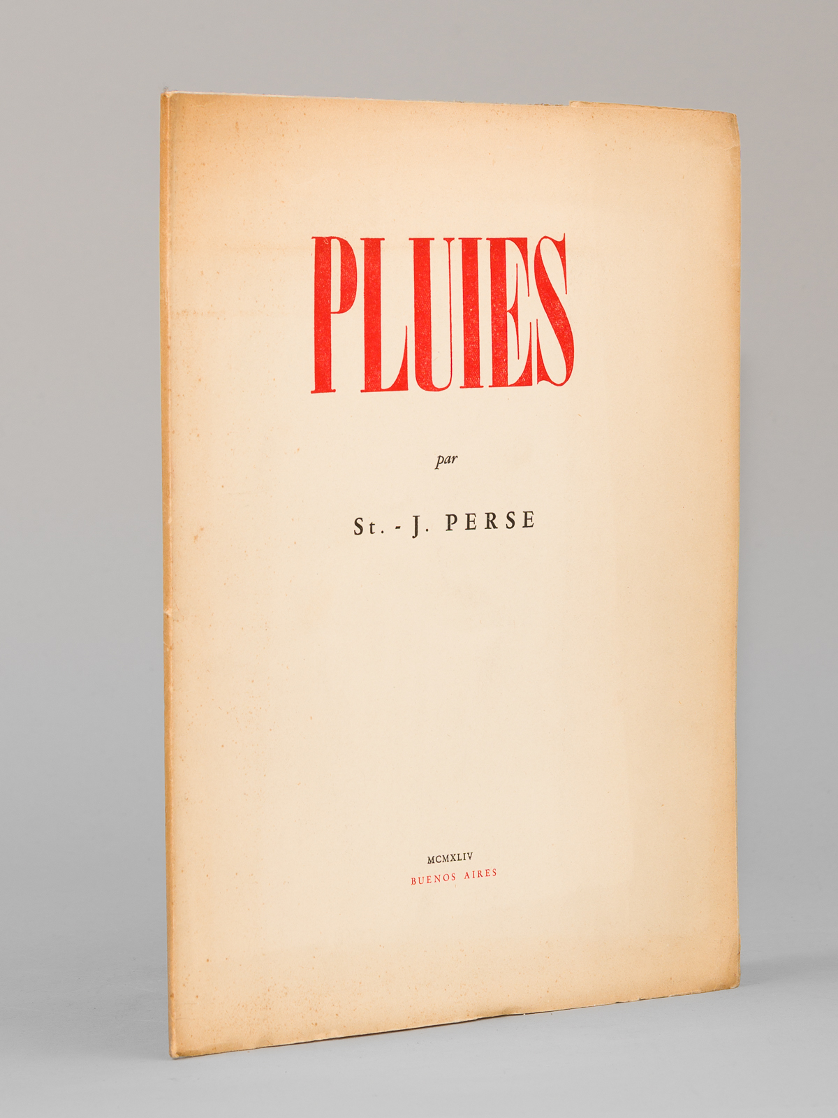 Pluies [ Edition originale ]