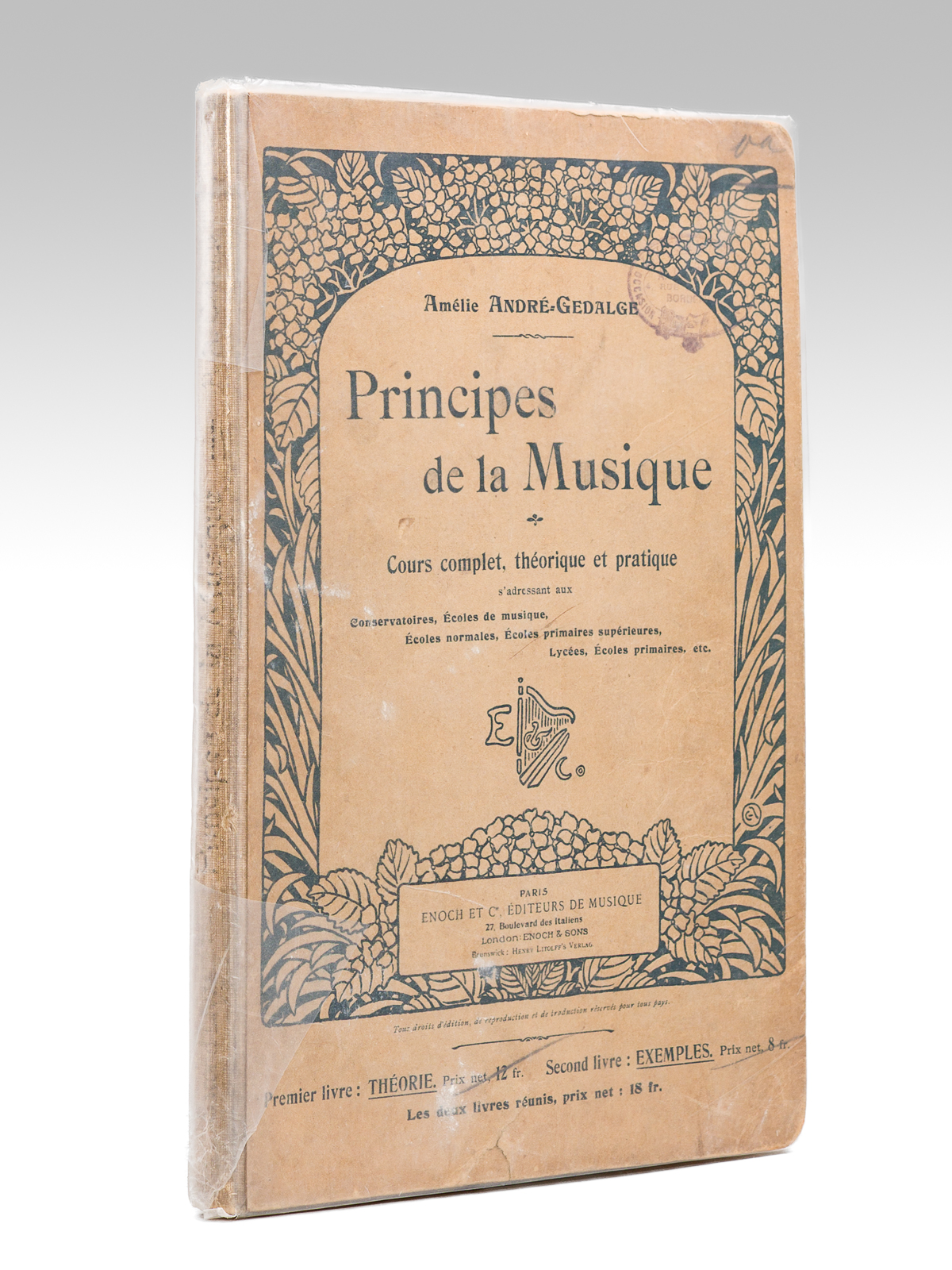 Principes de la Musique par Amélie André-Gédalge Cours complet, Théorique …