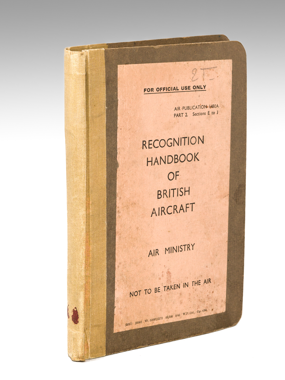Recognition HandBook of British Aircraft. Air Ministry. Air Publication 1480A …