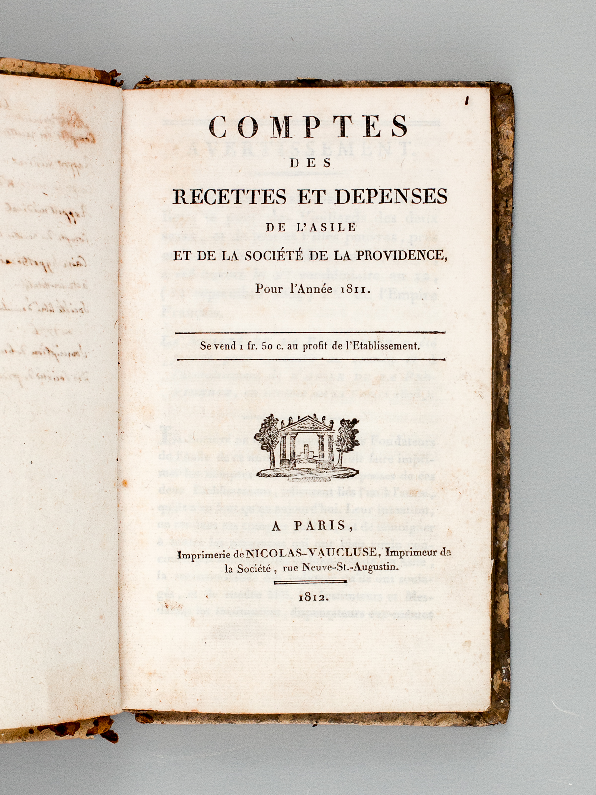 [Recueil de 7 titres : ] Comptes des Recettes et …