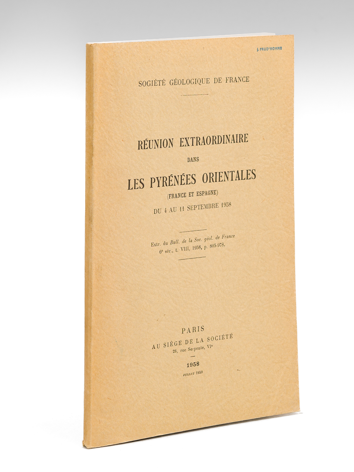 Réunion Extraordinaire dans les Pyrénées Orientales (France et Espagne) du …