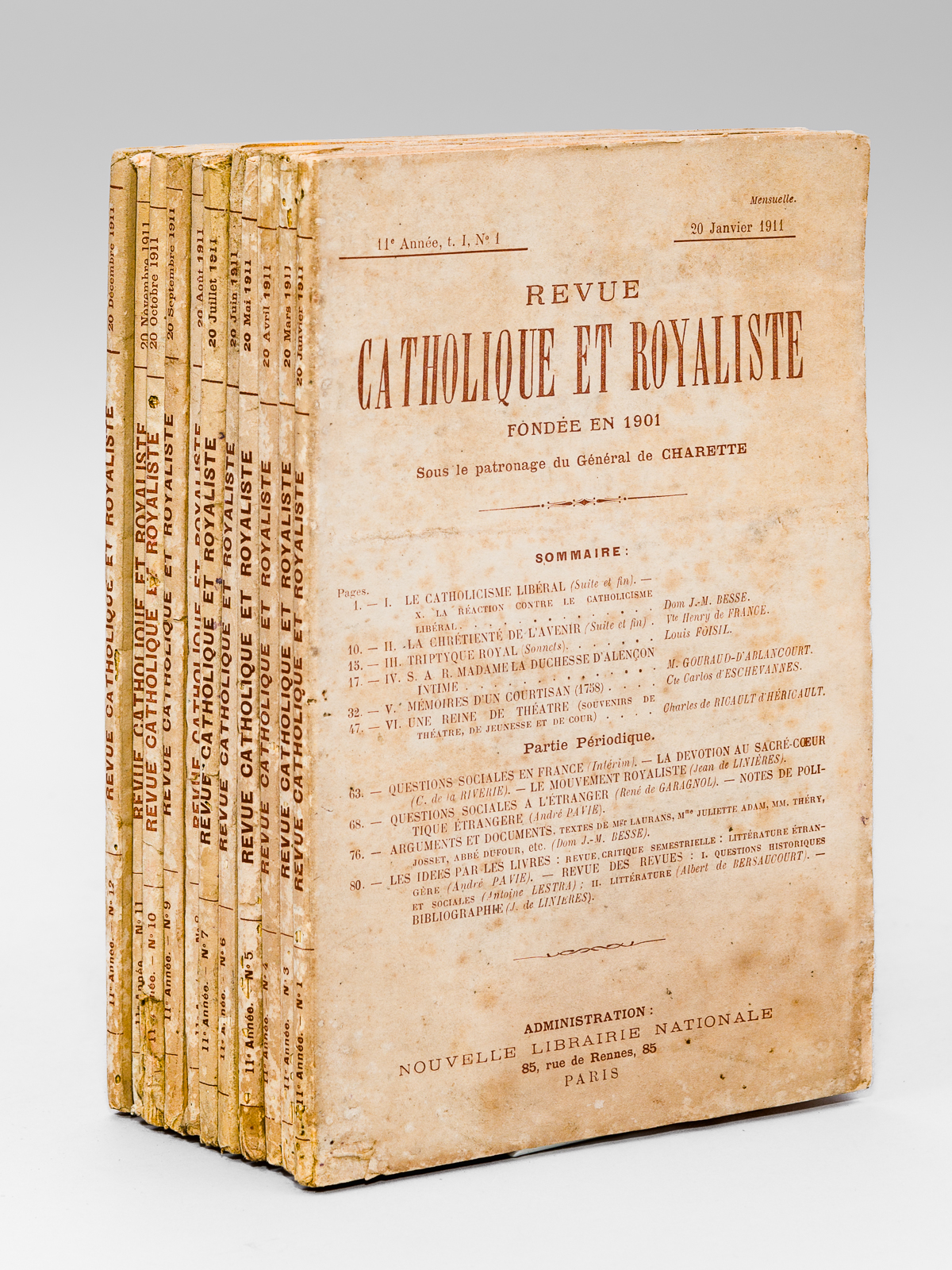 Revue Catholique et Royaliste , fondée en 1901 sous le …