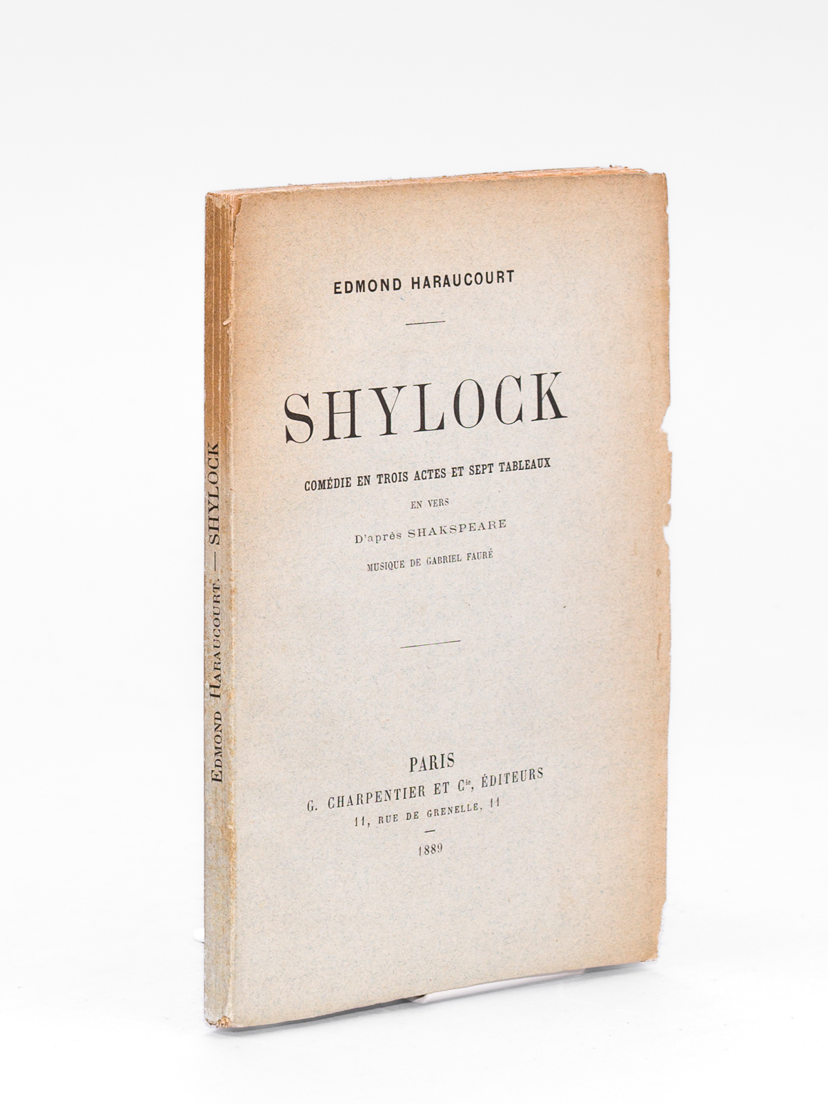 Shylock - Comédie en trois actes et sept tableaux en …