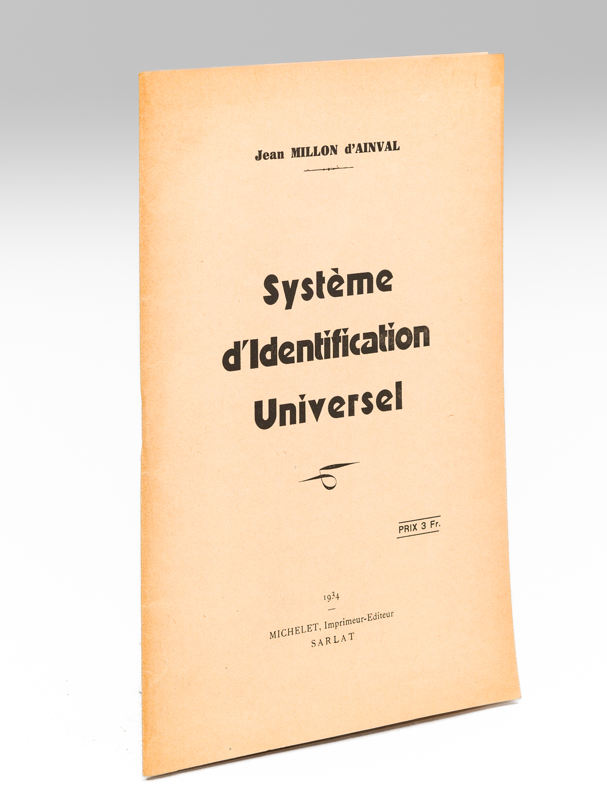 Système d'identification universel [ Livre dédicacé par l'auteur ]
