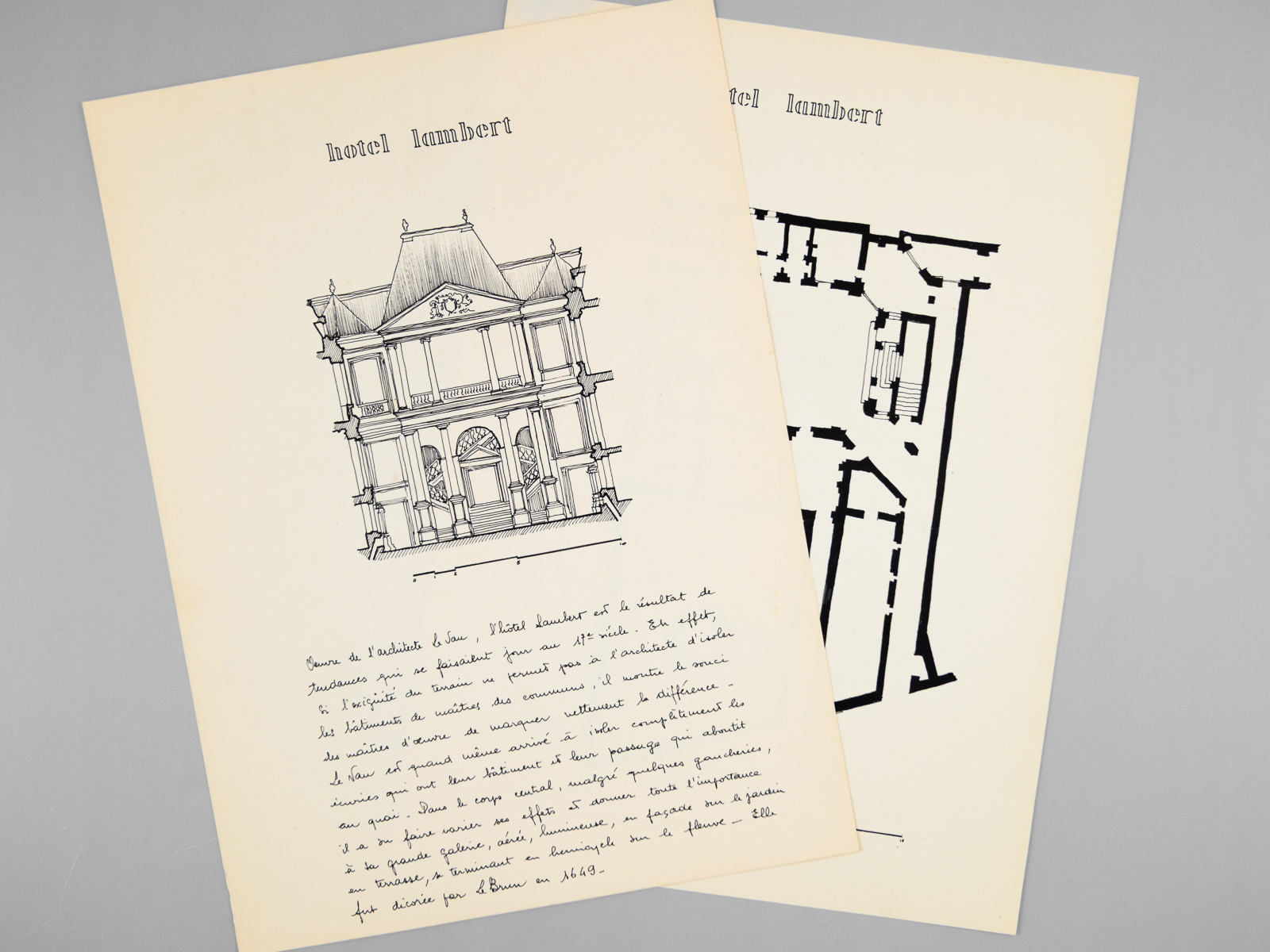 Un Hôtel du XVIIe [ Hôtel Lambert par Louis Le …
