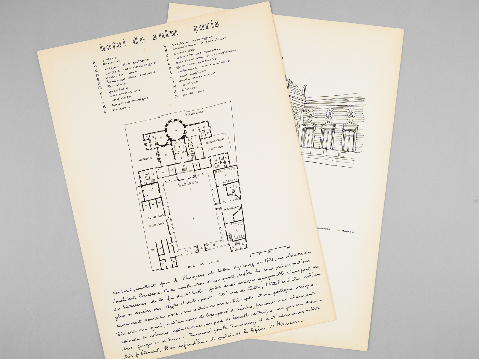 Un Hôtel du XVIIIe [ Hôtel de Salm par Rousseau …