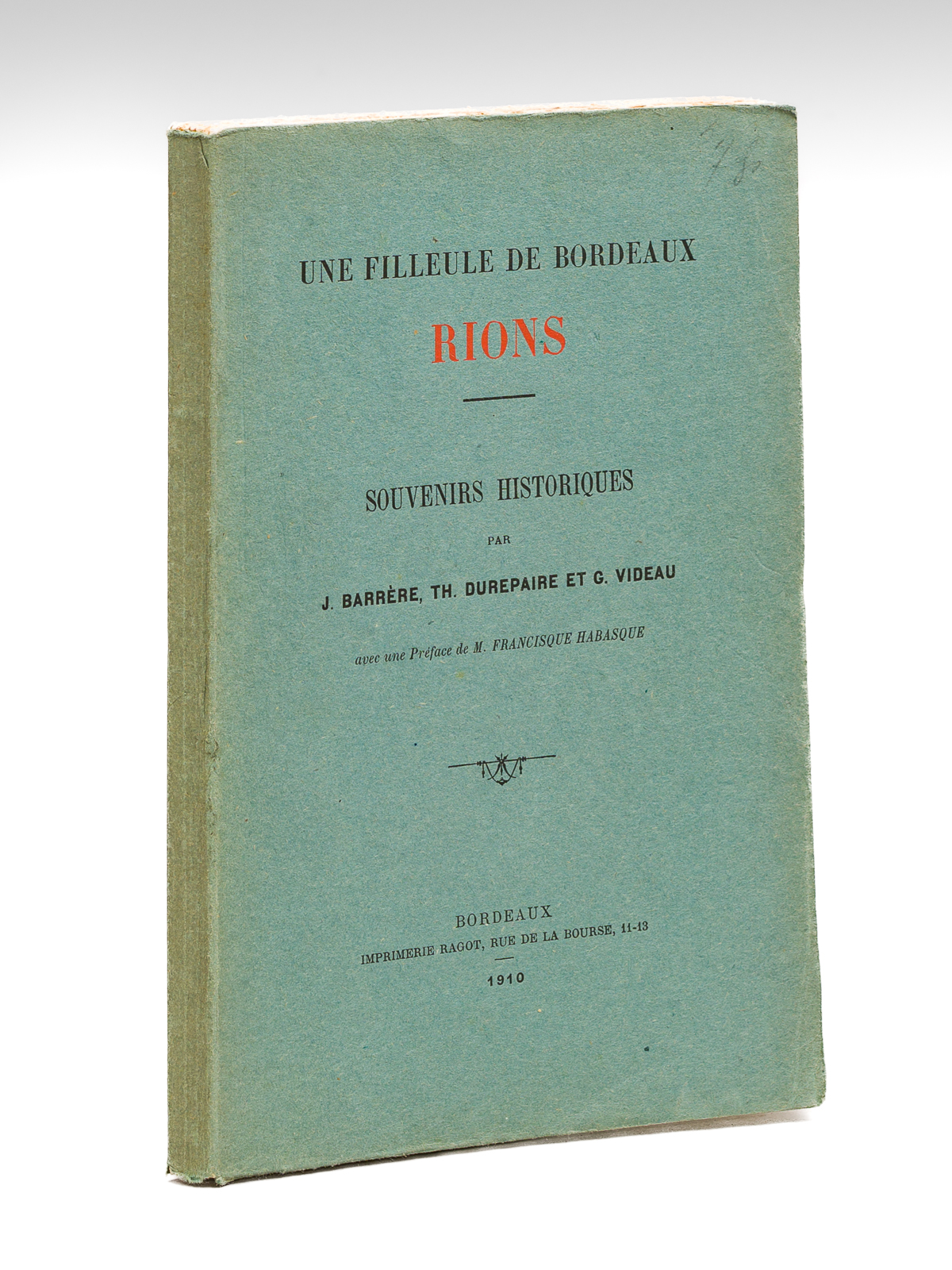Une Filleule de Bordeaux : Rions. Souvenirs historiques [ Edition …