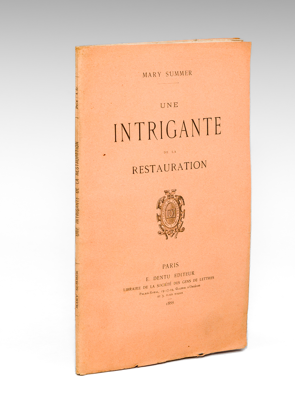 Une Intrigante de la Restauration [ Edition originale - Livre …