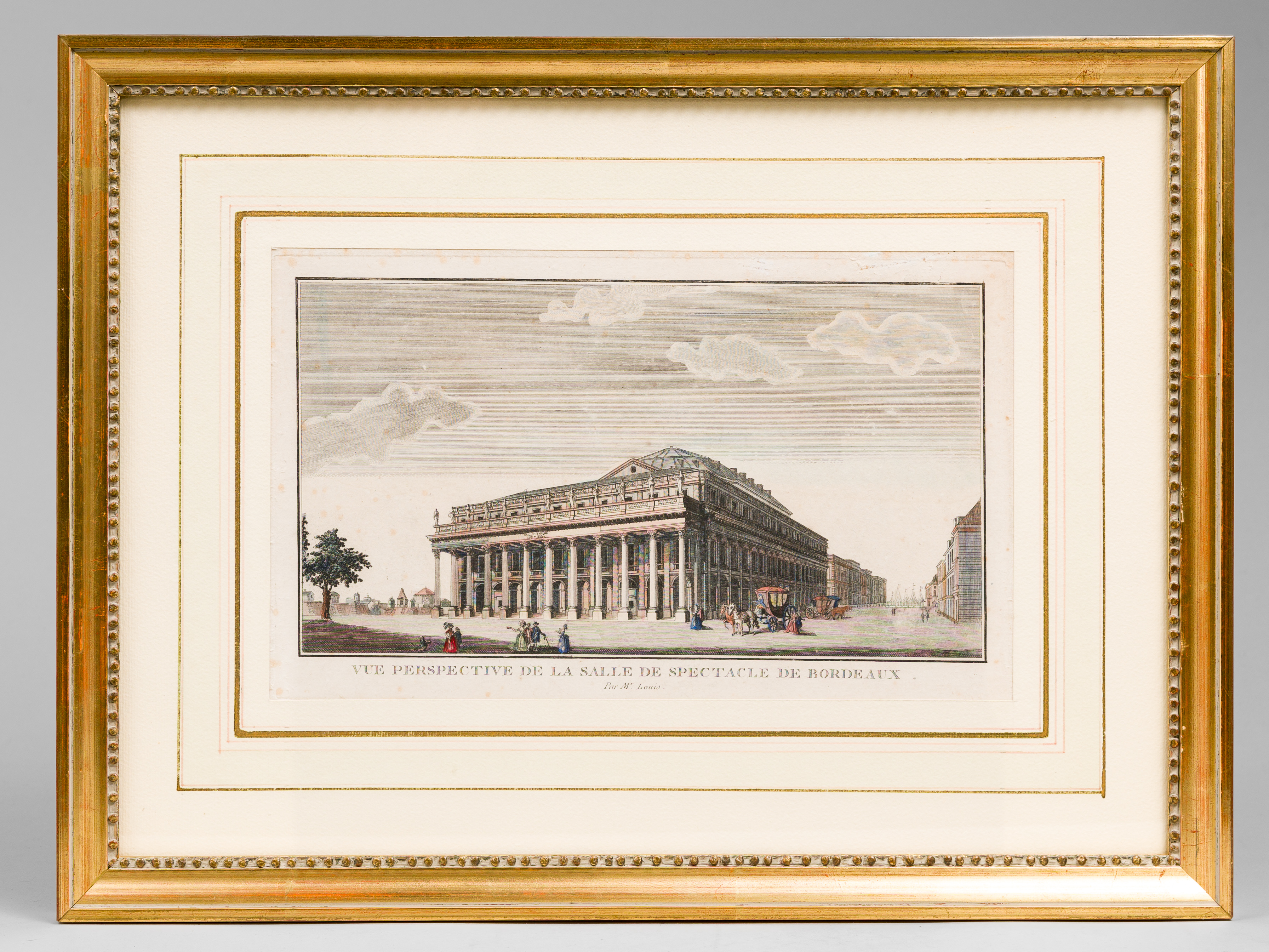 Vue perspective de la Salle de Spectacle de Bordeaux par …