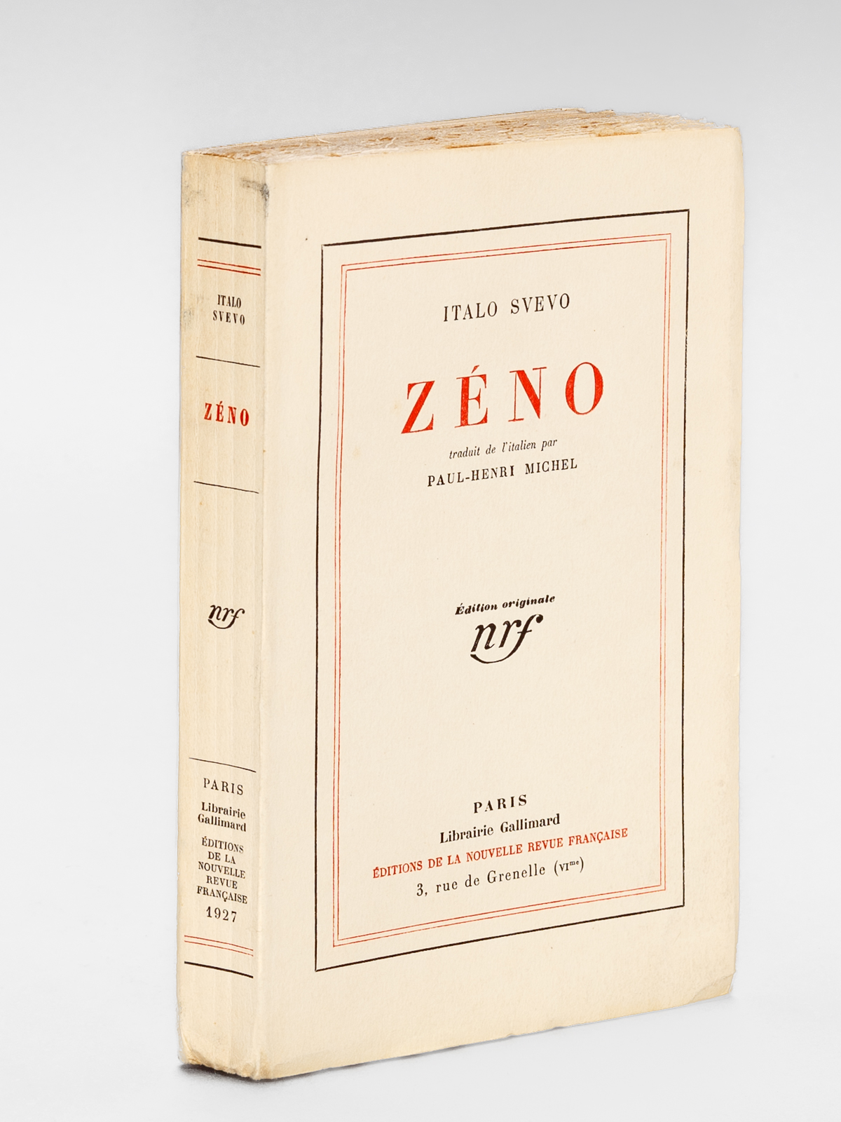 Zéno [ Edition originale de la traduction française ]