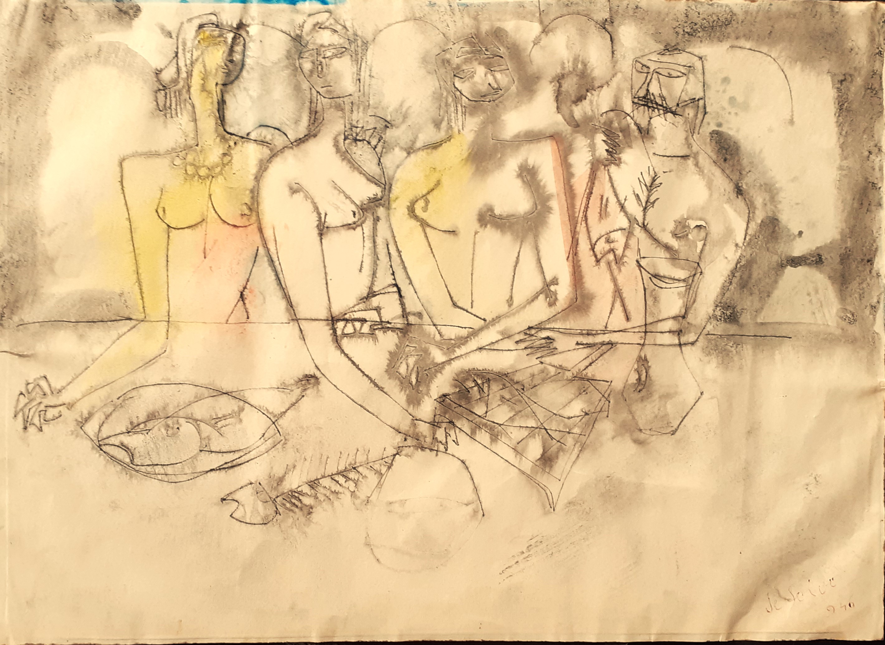 2 disegni di De Salvo Giovanni Battista