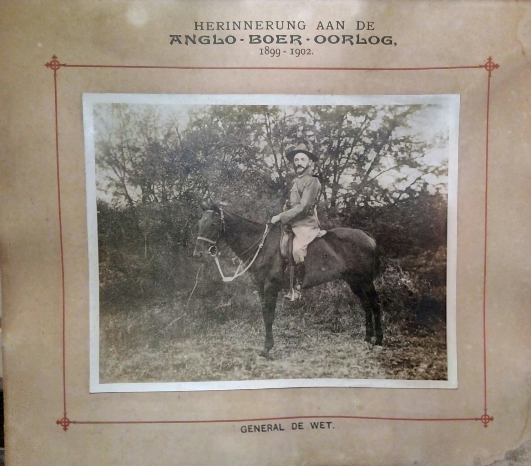 2^ guerra Boera Generale De Wet - fotografia originale ai …