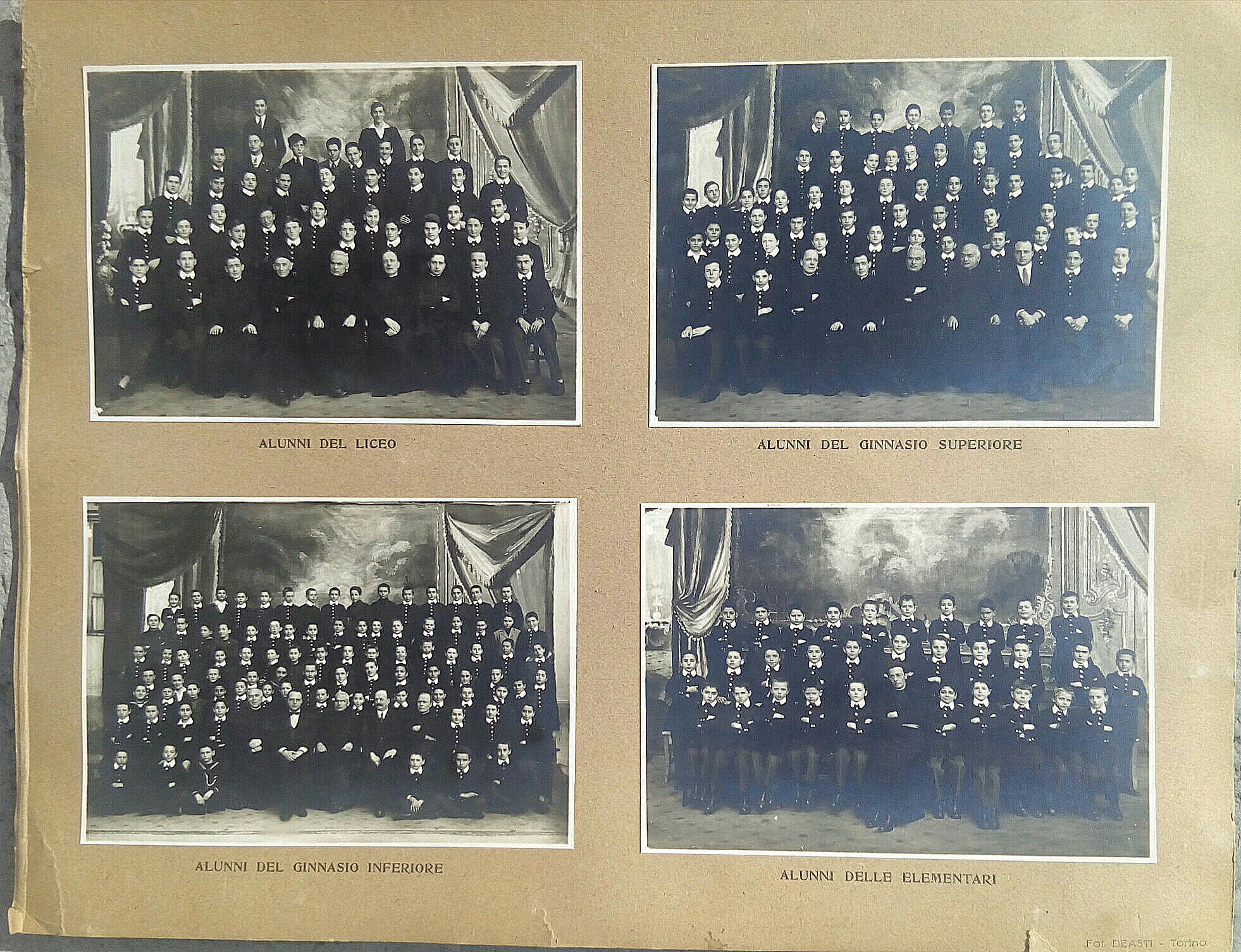 4 foto di gruppo studenti istituto Fratelli delle Scuole Cristiane …