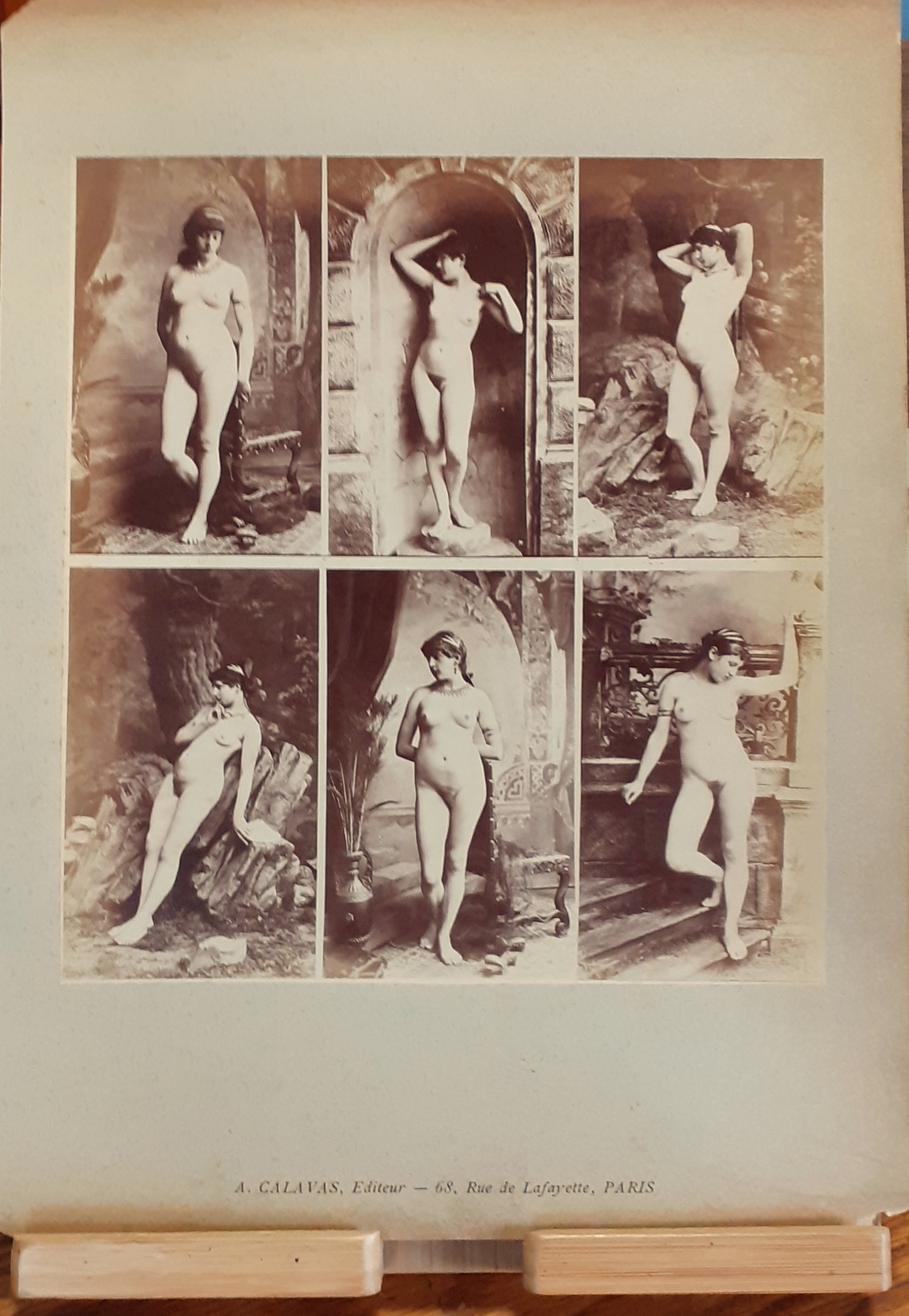 6 immagini Studi di nudo femminile ad uso dei pittori …