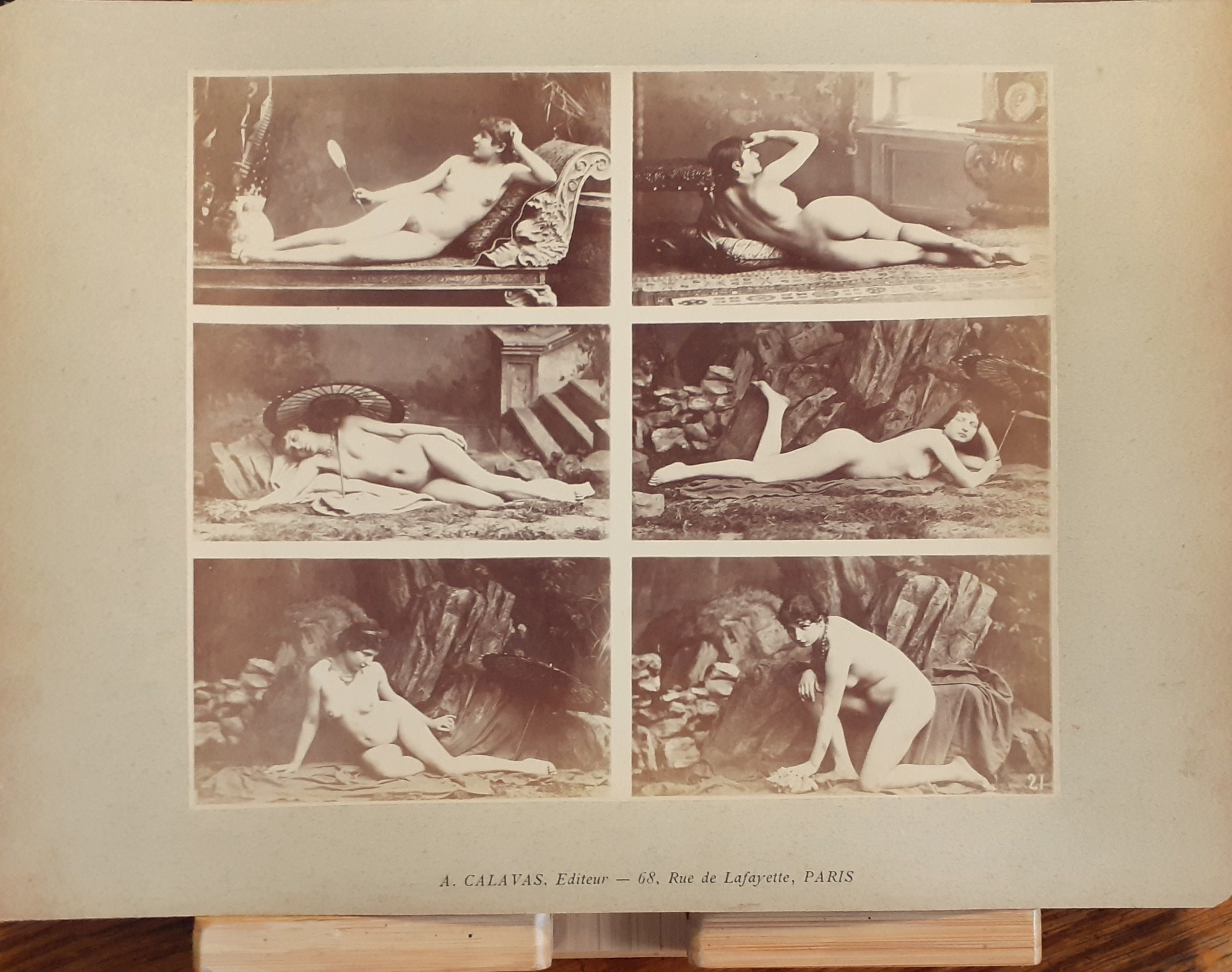6 immagini Studi di nudo femminile ad uso dei pittori …