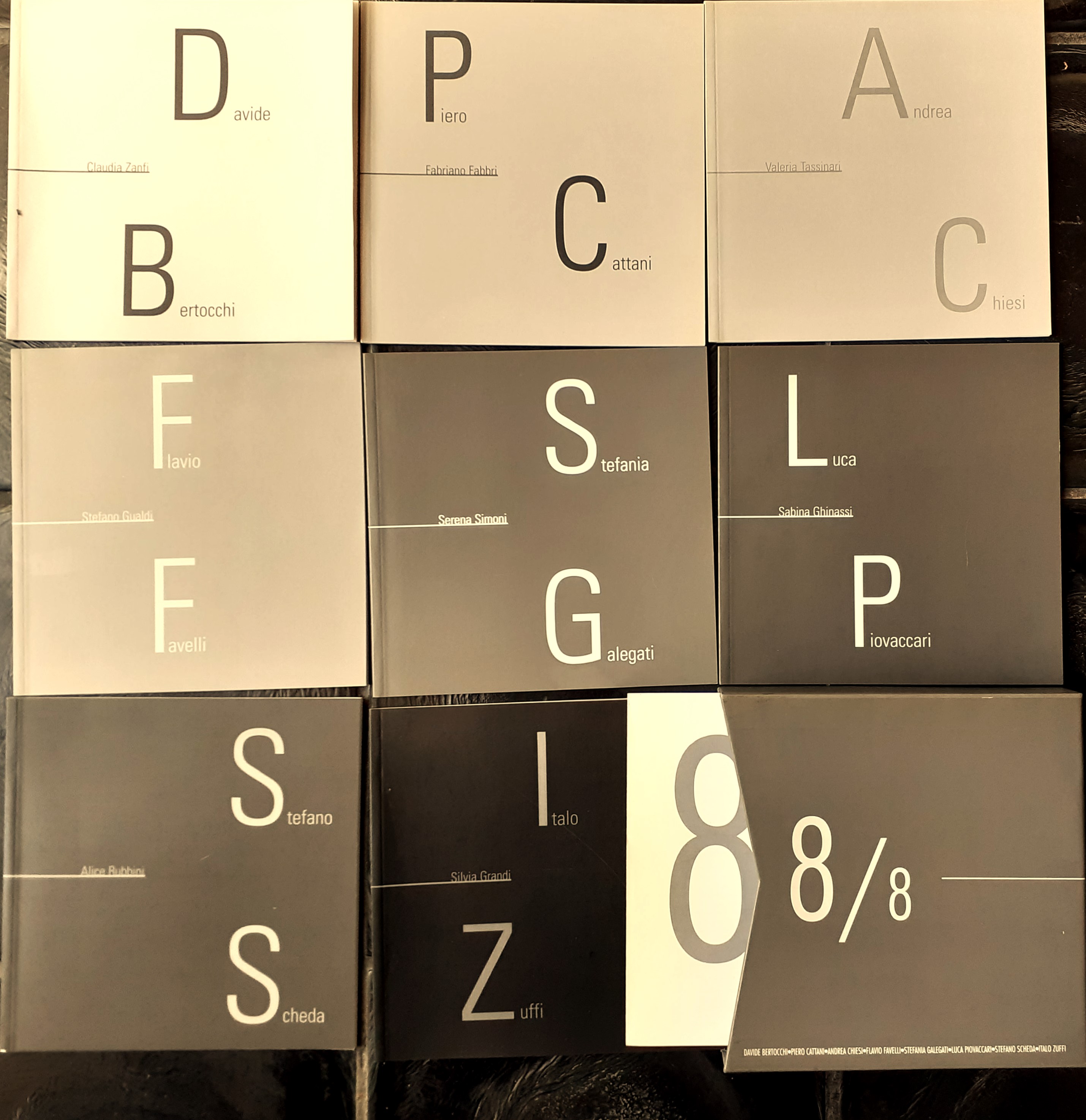 8/8. 8 artisti, 8 critici, 8 stanze. Davide Bertocchi, Piero …