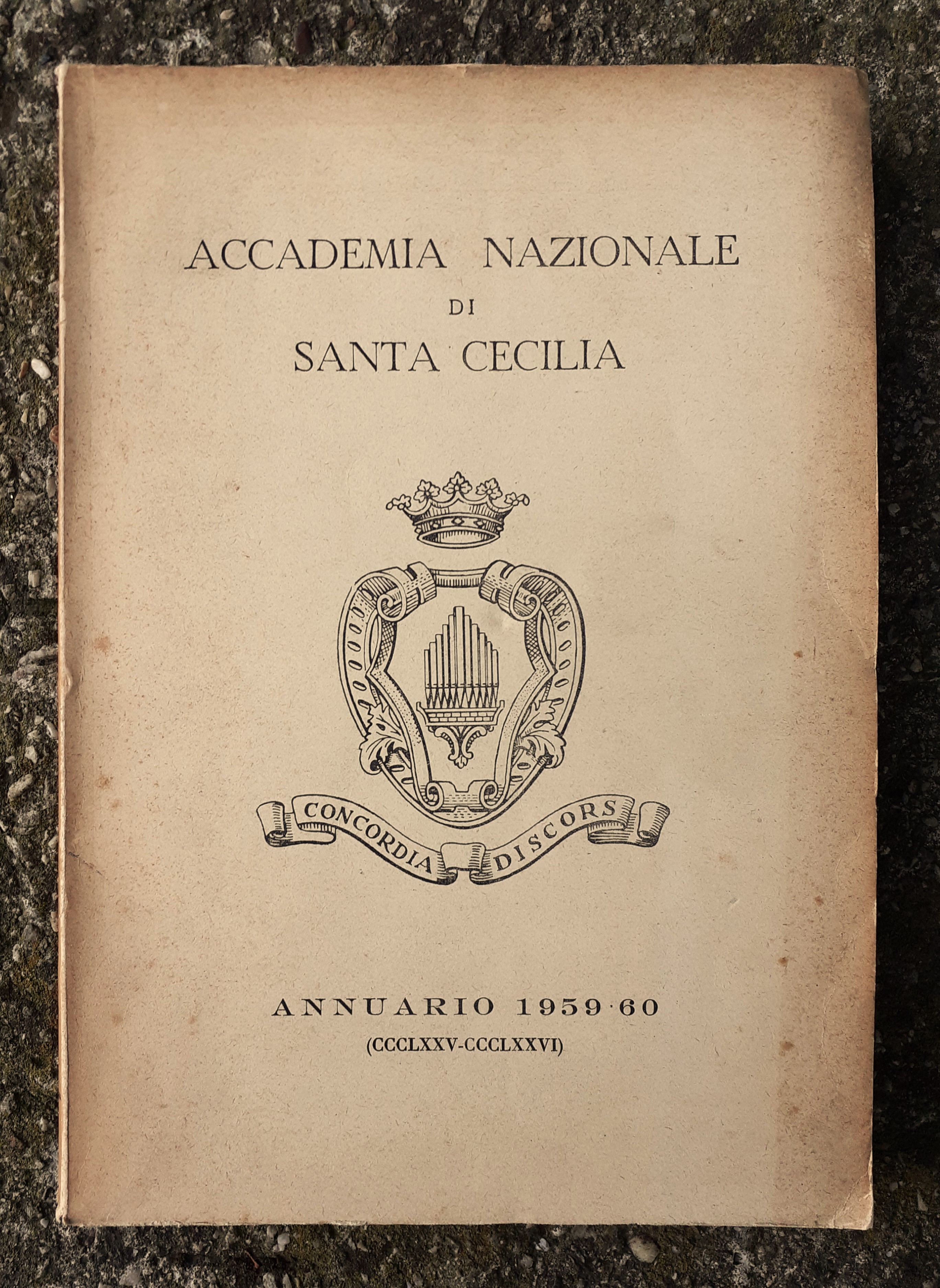 Accademia Nazionale di Santa Cecilia Annuario 1959-60
