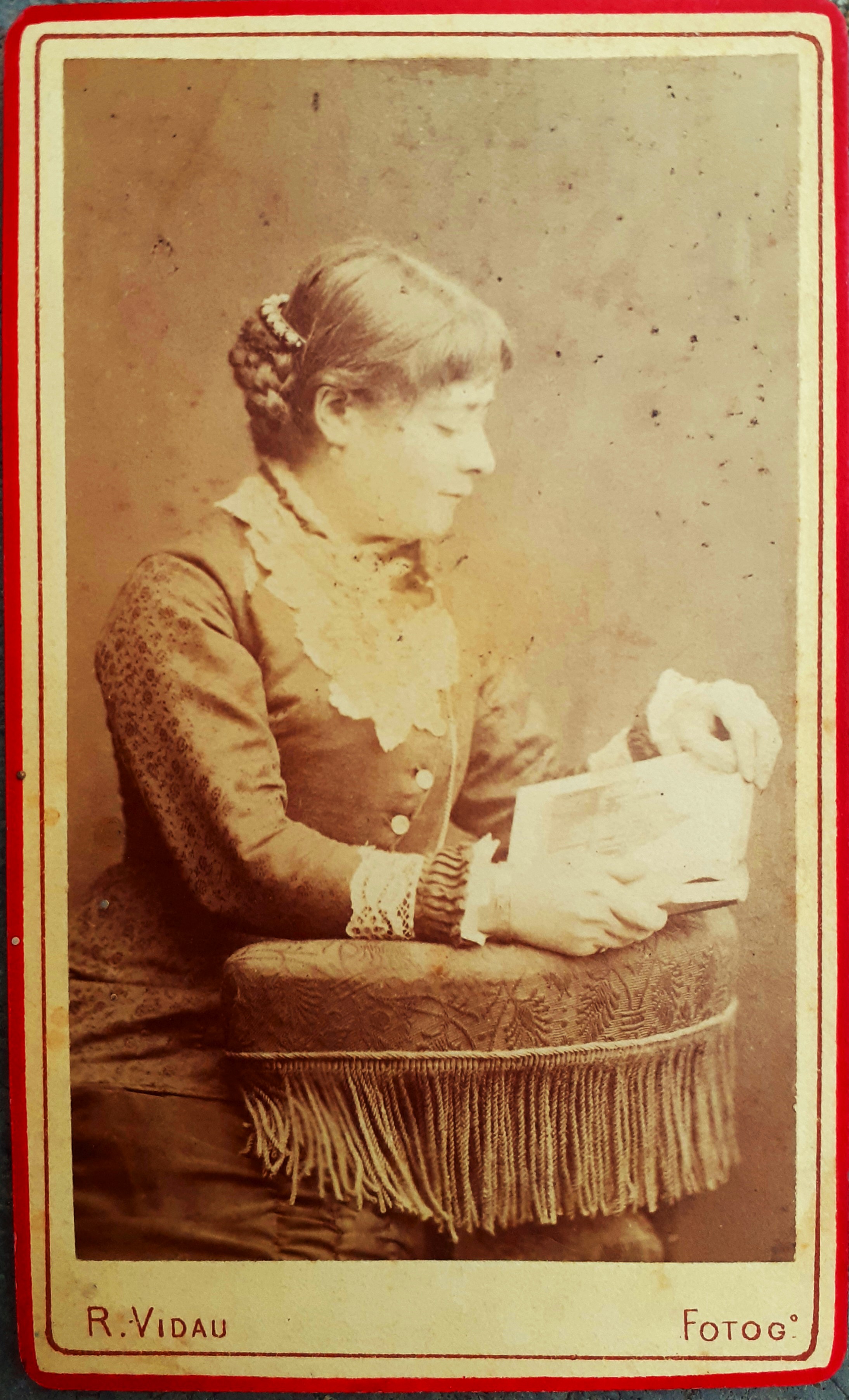 Albumina CDV 1880 ca Ruggero Vidau fotografo