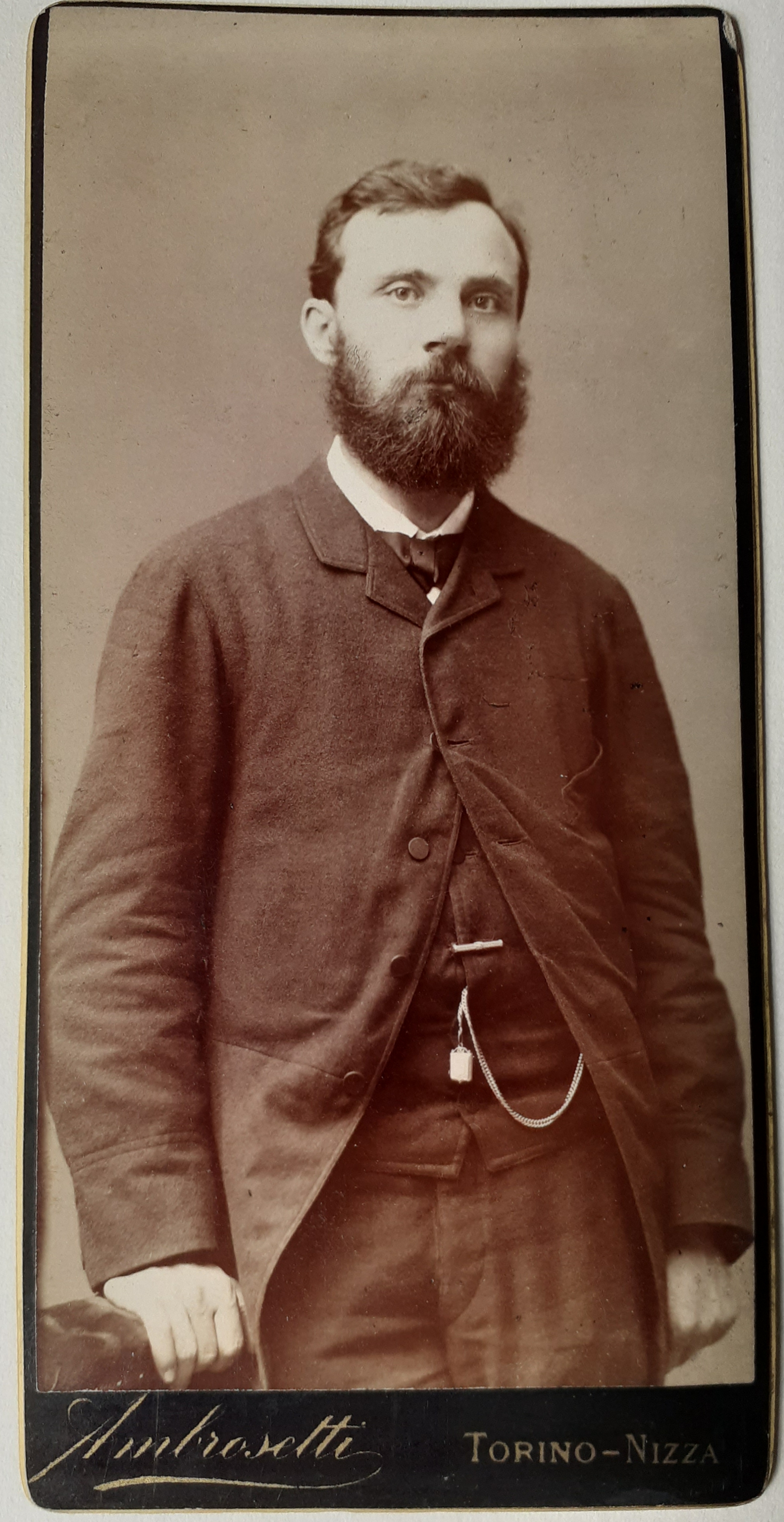 Albumina formato album, fotografo Ambrosetti 1880 circa