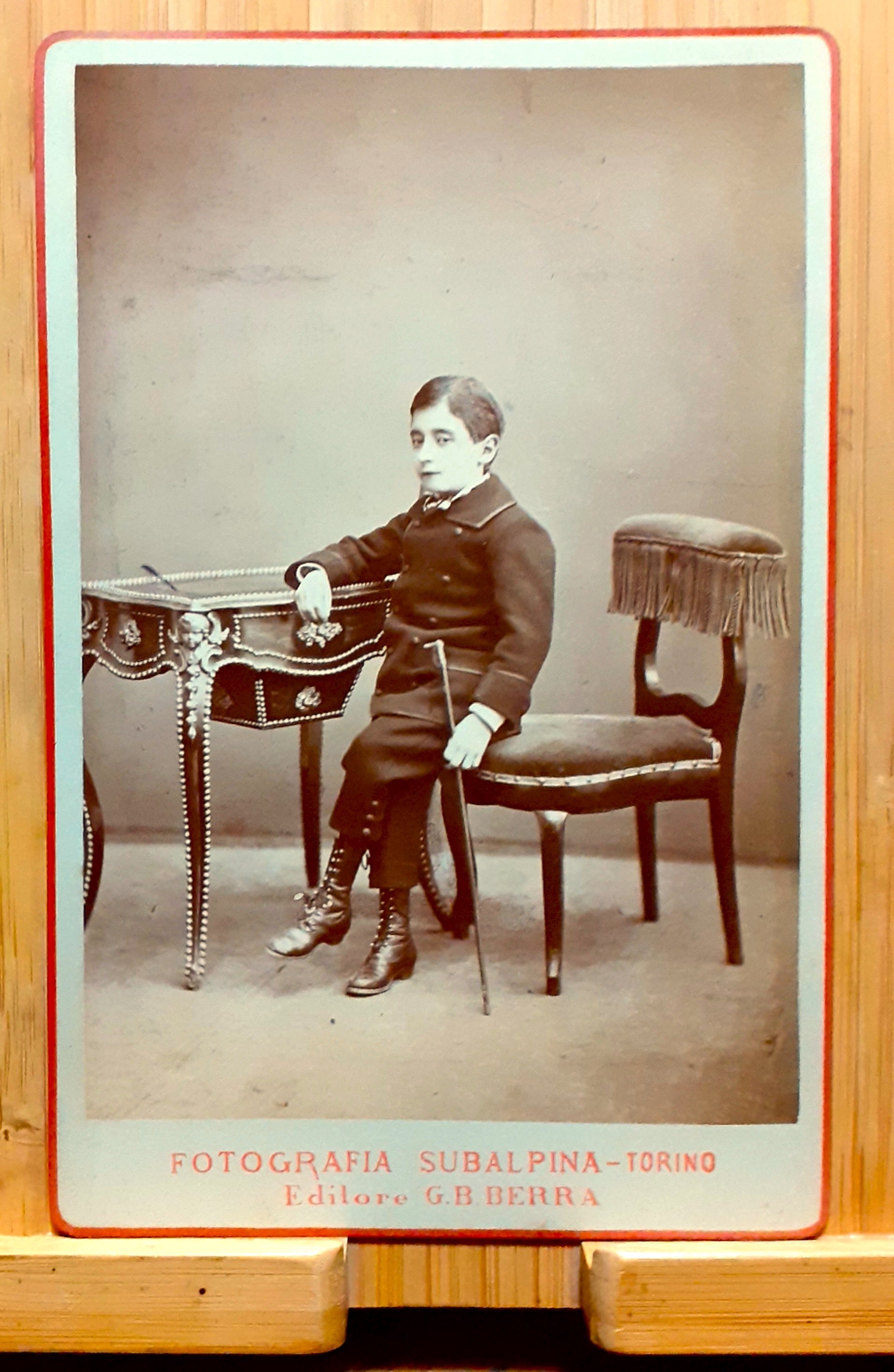 Albumina formato Cabinet G.B. Berra 1890 ca.