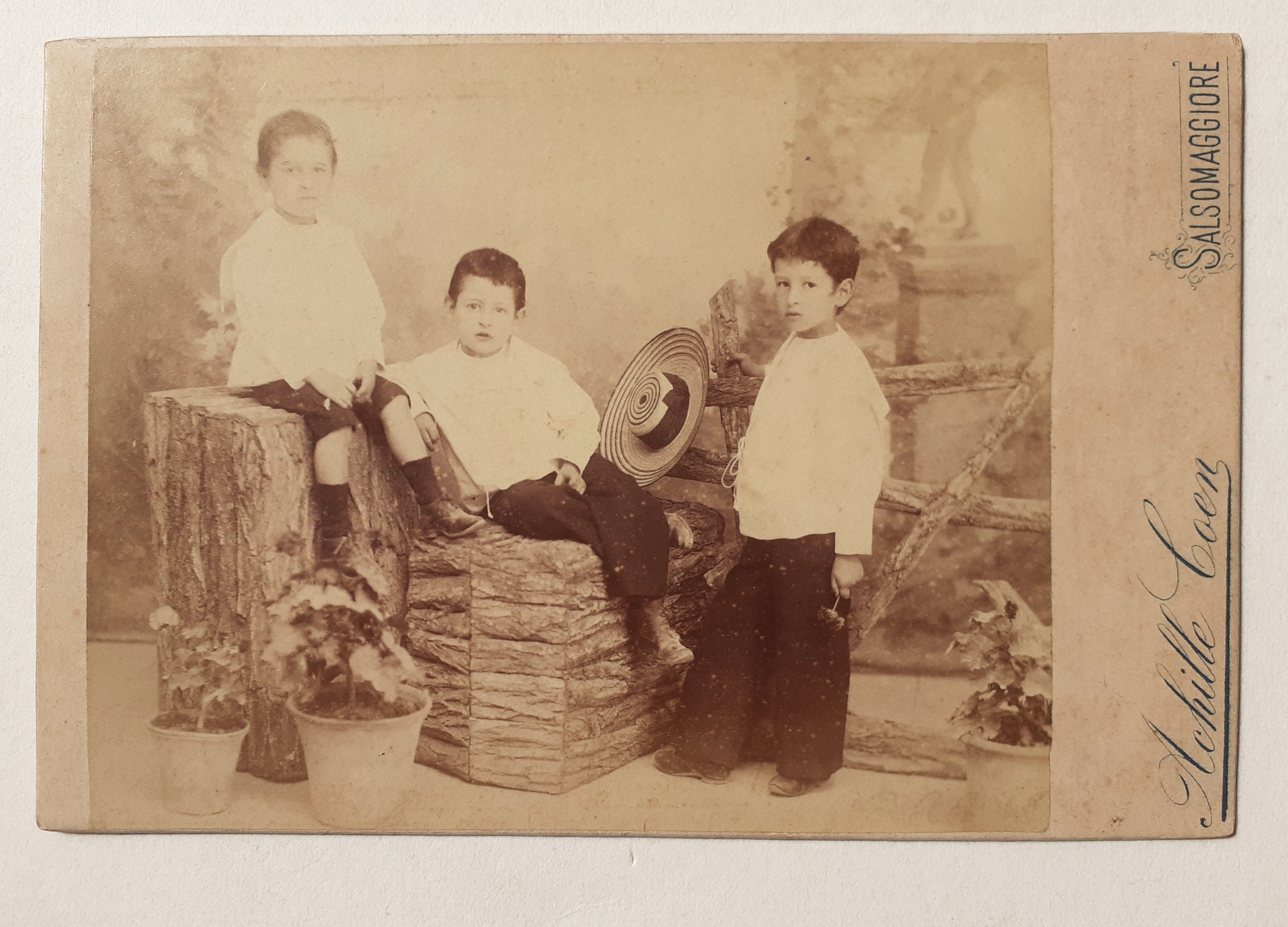 Albumina fotografo Achille Coen 1890 circa